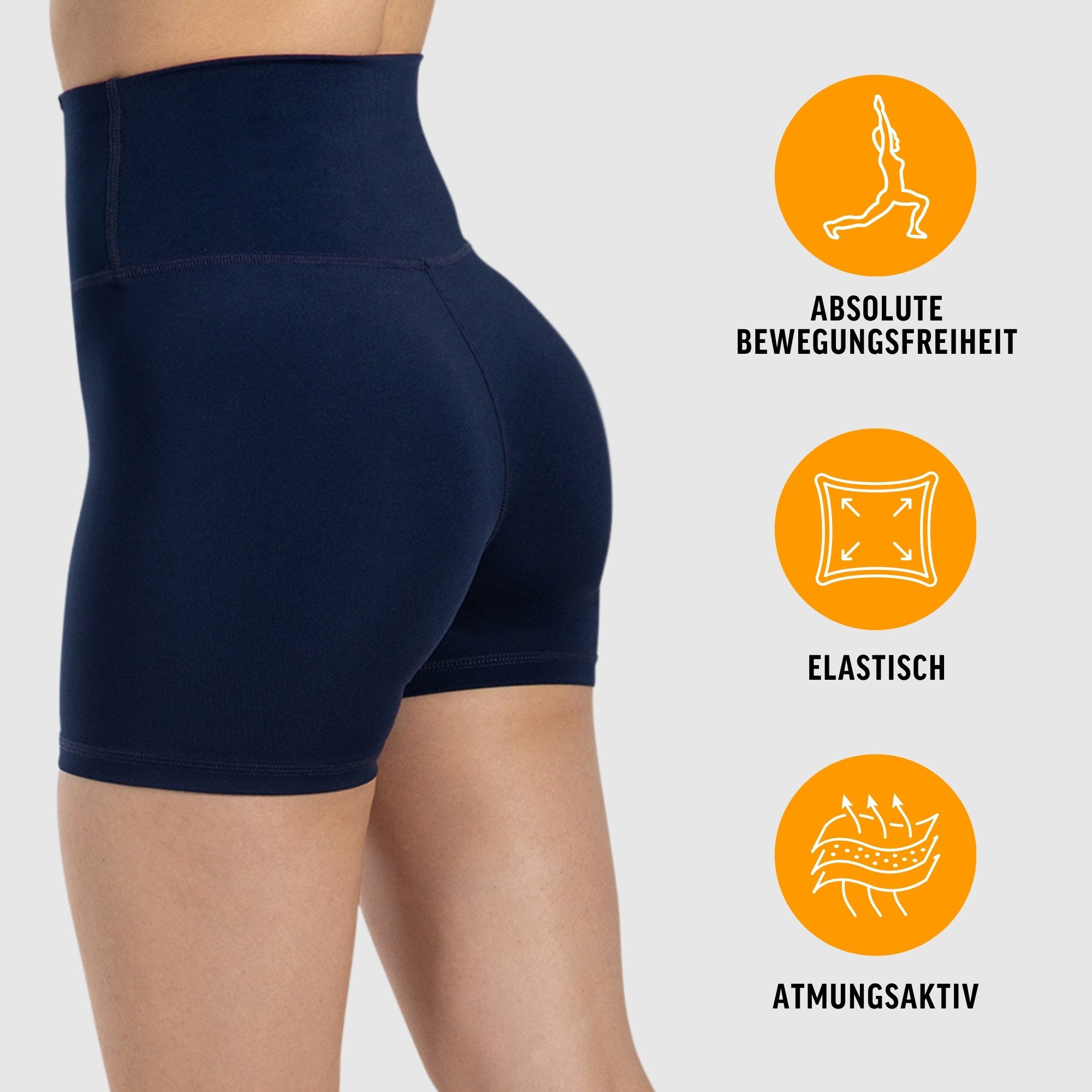 Smilodox Shorts SoftFeel Leola, High Waist Yogashorts, atmungsaktiv, 4-Wege günstig online kaufen