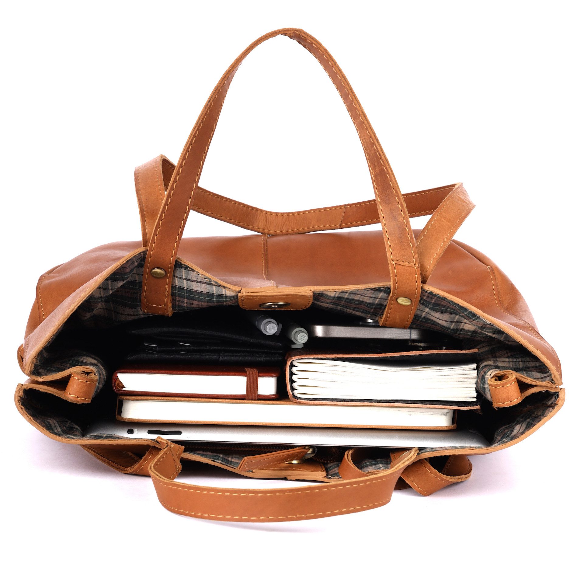 Benthill Handtasche Damen Echt Leder Umhängetasche Shopper Vintage Schulter Handtasche, Schultergurt / Umhängegurt Reißverschlussfach