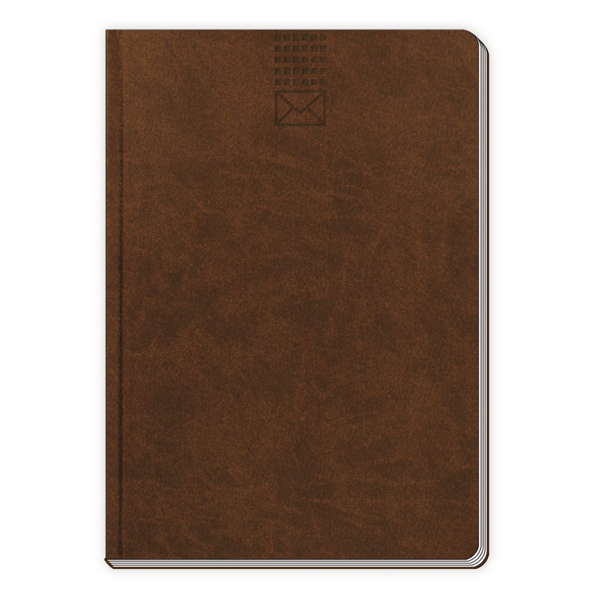 Trötsch Verlag Elektronisches Tagebuch TRÖTSCH Adressbuch Soft Touch braun 8x11cm