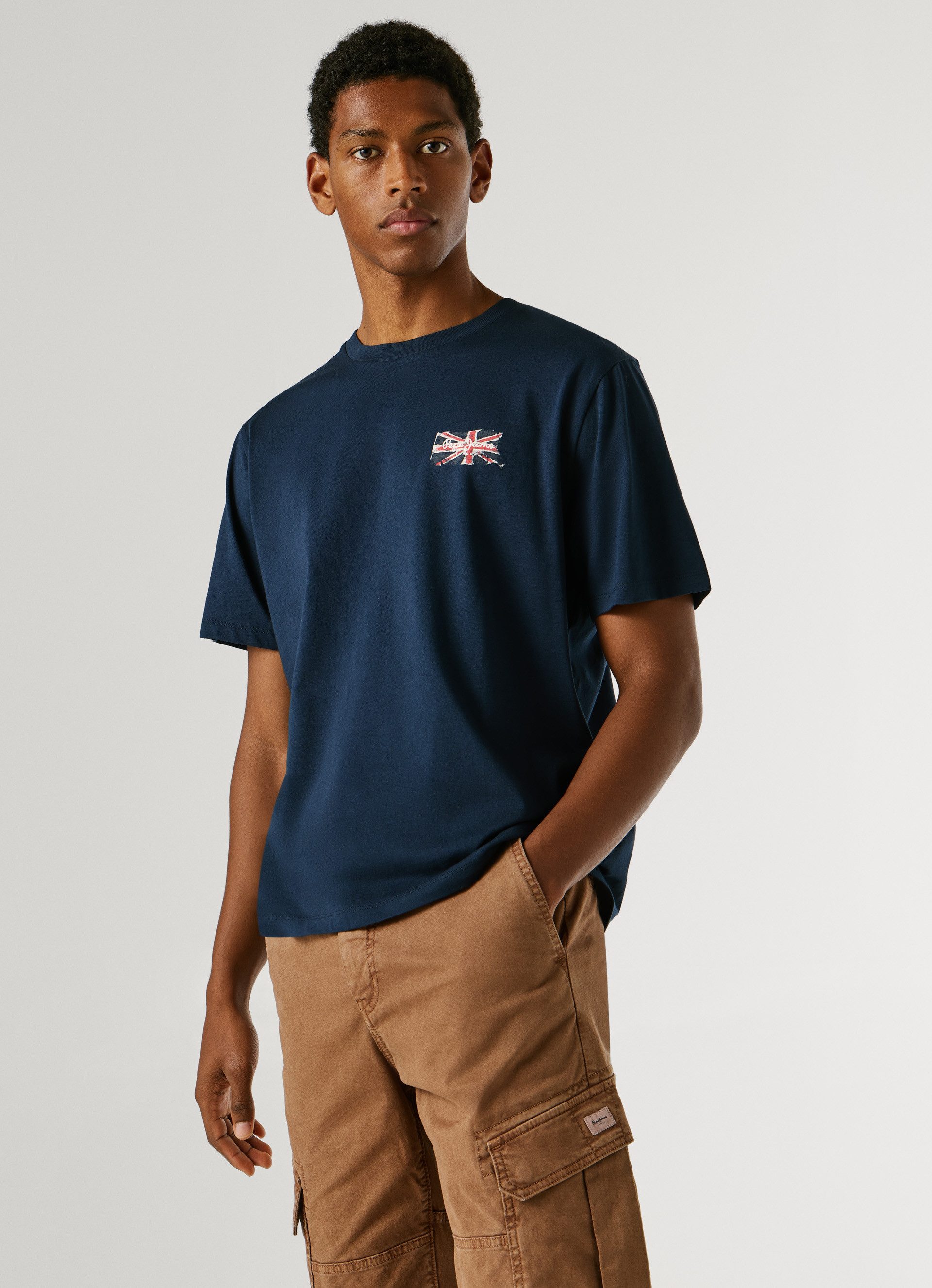 Pepe Jeans Langarmshirt EGGO LONG N aus reiner Baumwolle, Rundhals