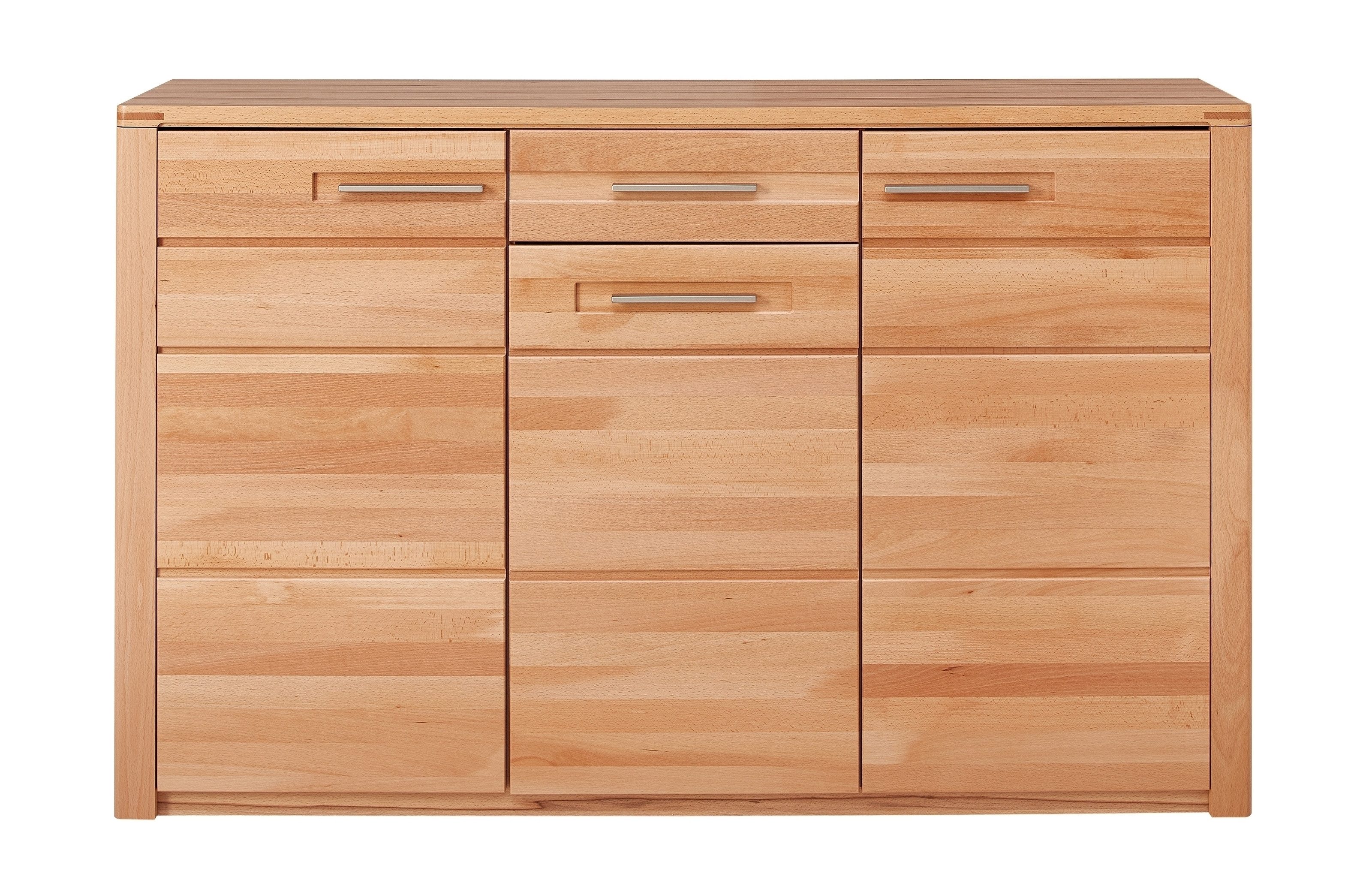 freiraum Schuhkommode Nature One, 3 Türen, 1 Schub, FSC Kernbuche teilmassiv - 160x100x40cm (B/H/T)