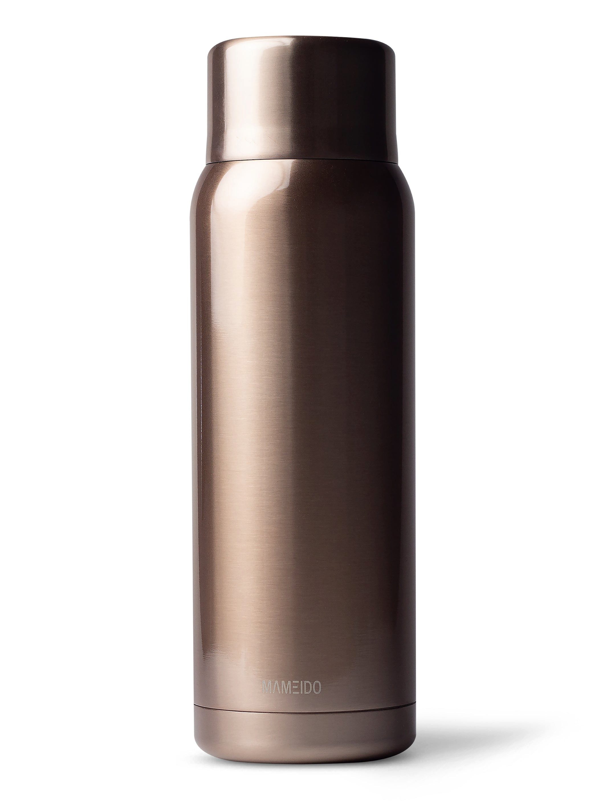 MAMEIDO Isolierflasche, auslaufsicher, BPA-frei mit Deckel und integriertem Becher in 1000 ml