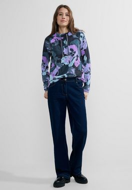 Cecil Langarmshirt Big Flower Funnelneck mit floralem Muster