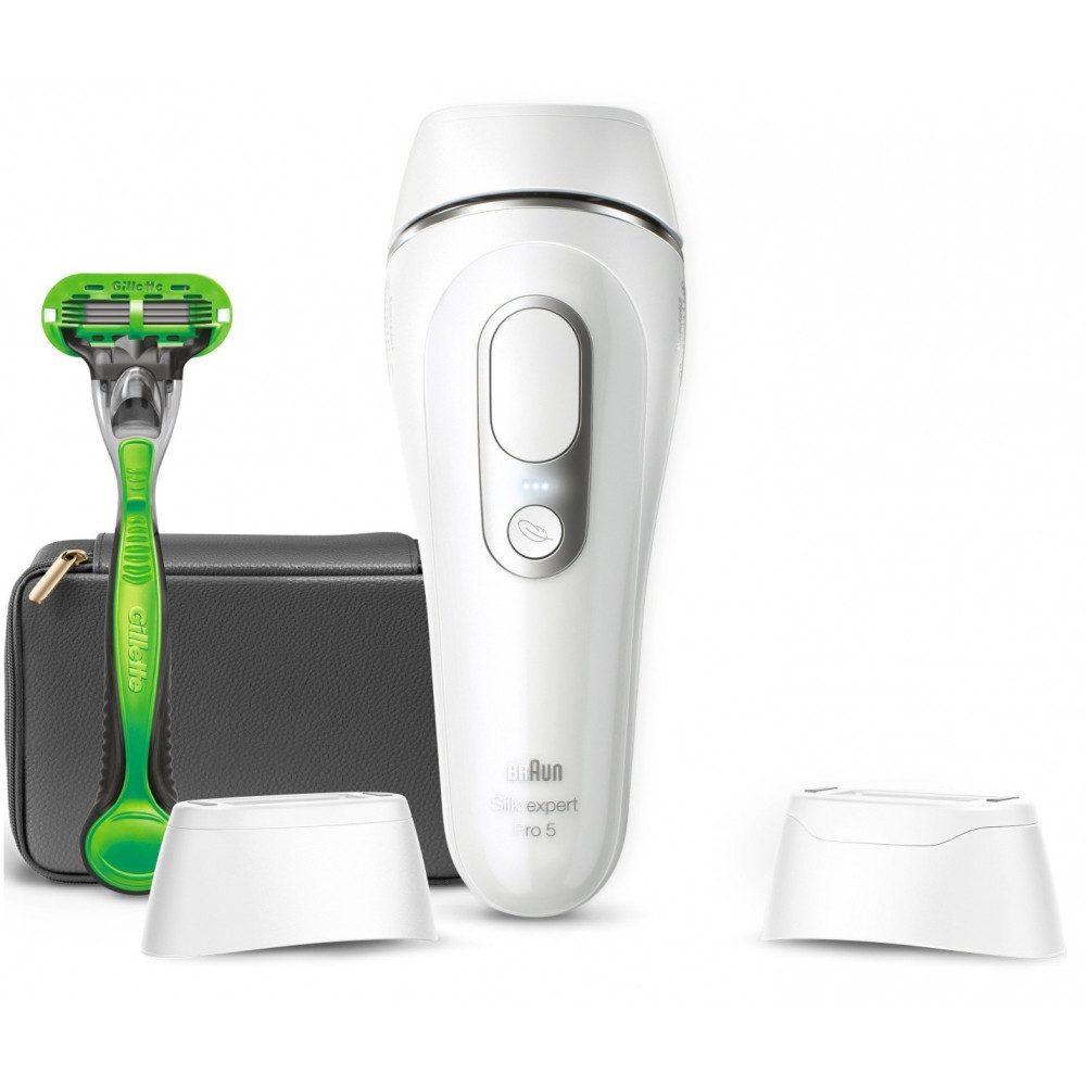 Braun IPL-Haarentferner Silk-expert Pro 5 PL5145 - IPL-Haarentferner - weiß/silber