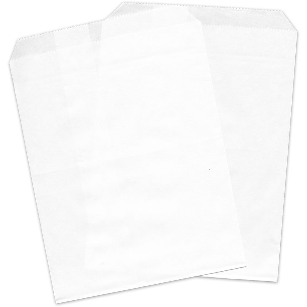 MEYCO Hobby Konfetti Papiertüte, weiß, 13 x 16,5cm | Partydekoration
