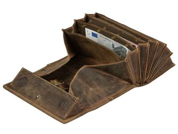 Greenburry Kellnerbörse Vintage, Profi-Set, Kellnertasche + Börse + Lederpflege, Holster extra stark