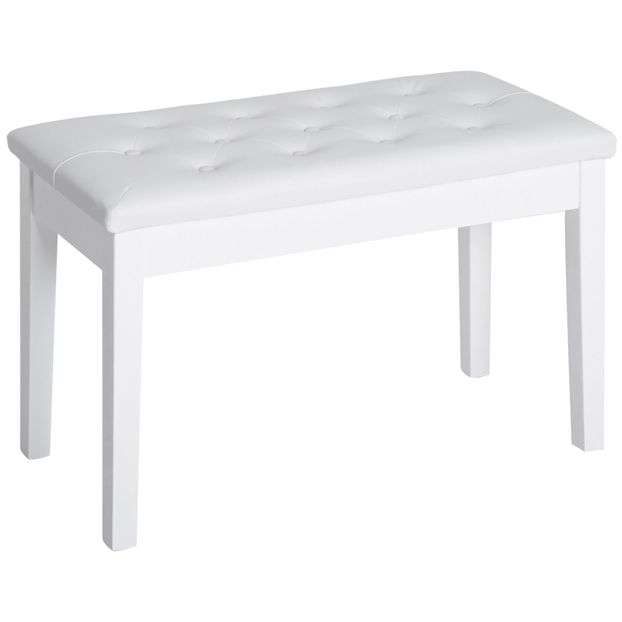furnicato Hocker Klavierhocker mit Stauraum, 76x36x50 cm, Weiß (1 St) günstig online kaufen
