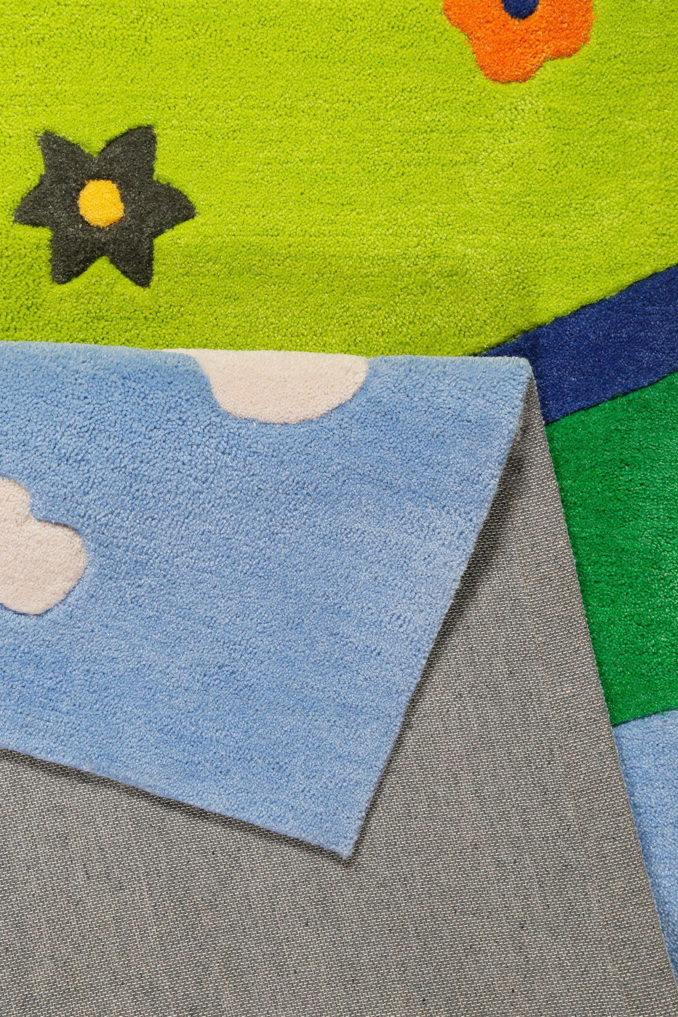 SMART KIDS Kinderteppich Villa Villakulla, rechteckig, Höhe: 9 mm, Spielteppich Stadt, Konturenschnitt