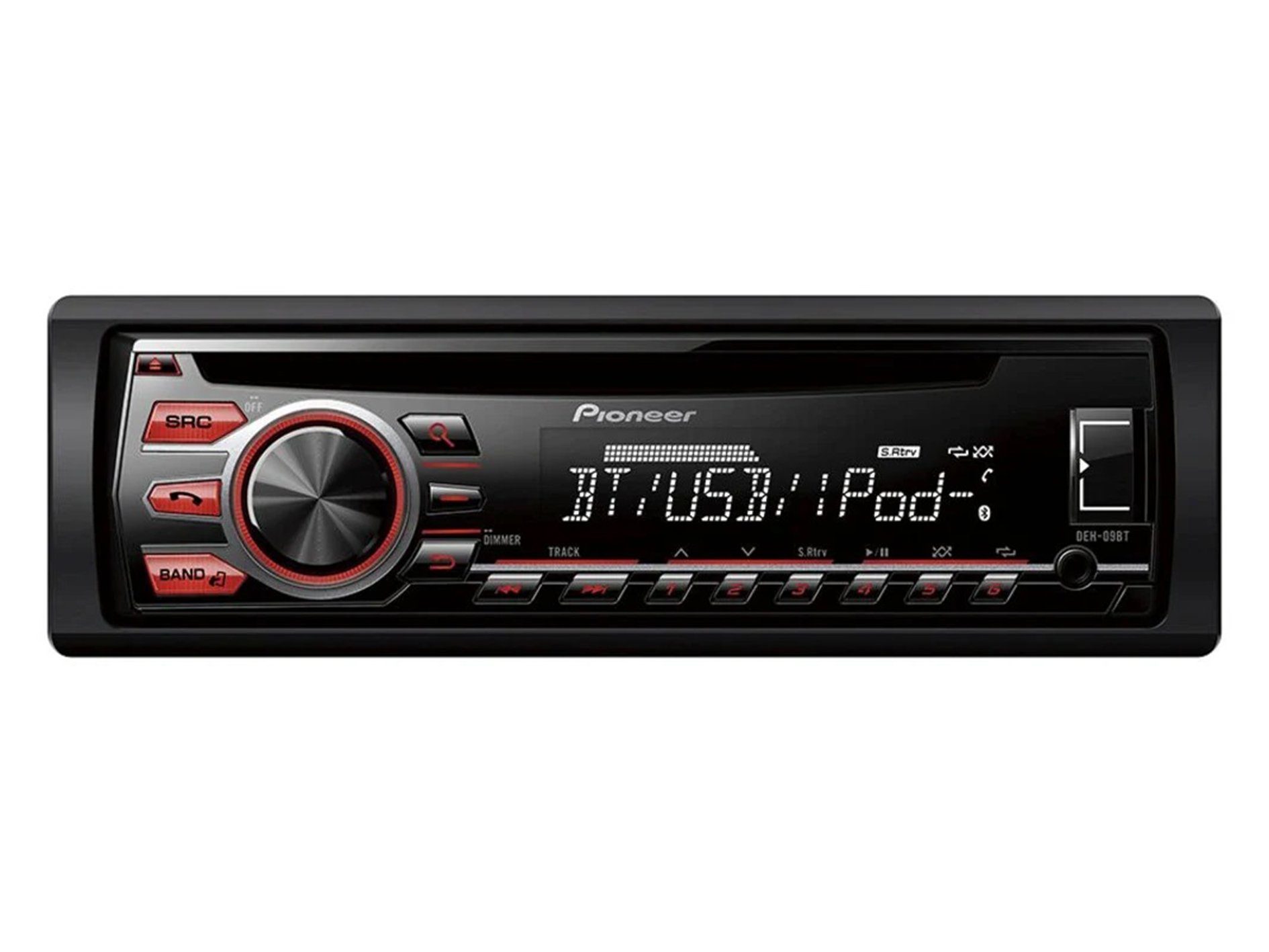Pioneer DEH-09BT CD MP3 Autoradio Bluetooth Audio-Streaming USB AUX  Autoradio (UKW/MW/LW, 24 Stationsspeicher)