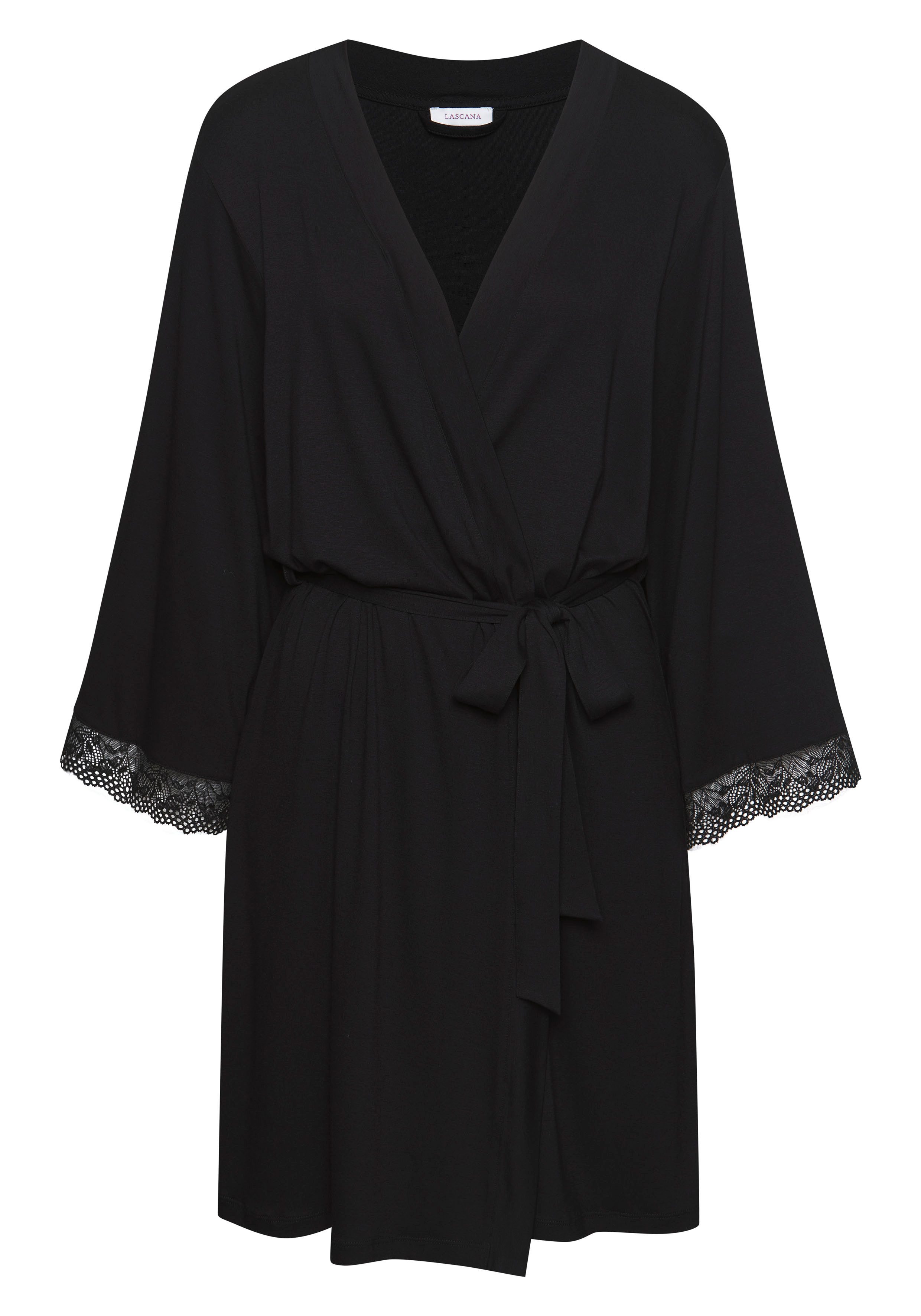 Vivance Dreams Kimono, mit Spitze am Ärmelsaum günstig online kaufen