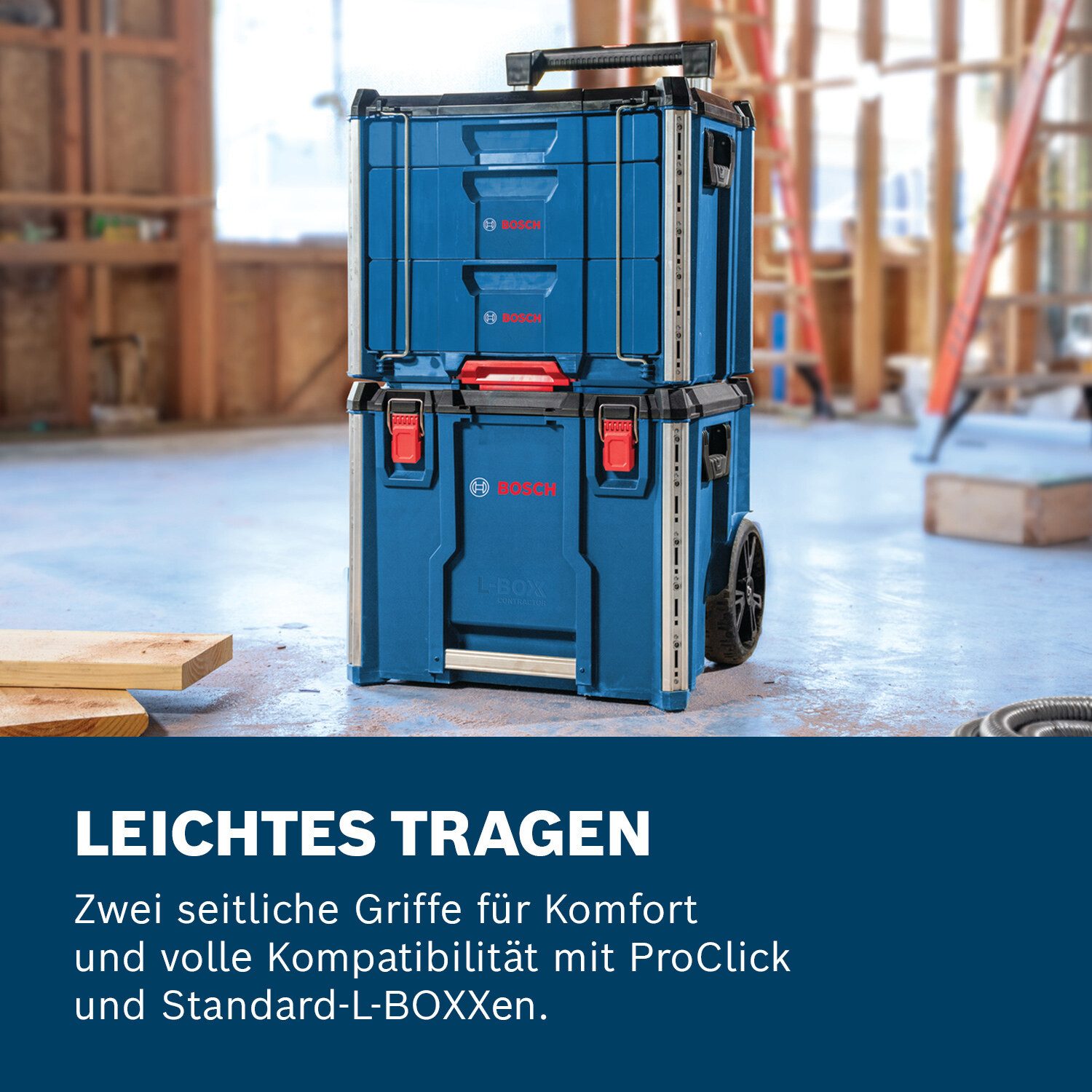 BOSCH Werkzeugkoffer, Koffersystem L-BOXX Contractor Drawer 3