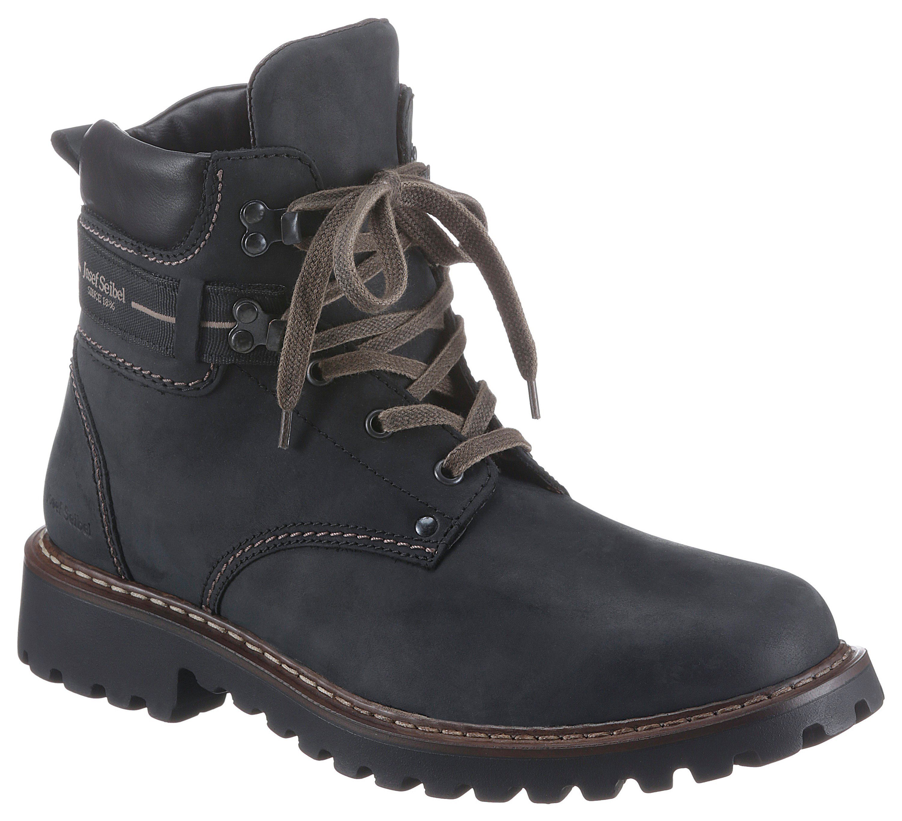 Josef Seibel ADELBODEN Winterboots mit gepolstertem Schaftrand schwarz