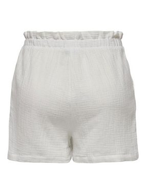 JACQUELINE de YONG Shorts Lockere Paperbag Shorts Kurze Stretch Sommer Pants 7591 in Weiß