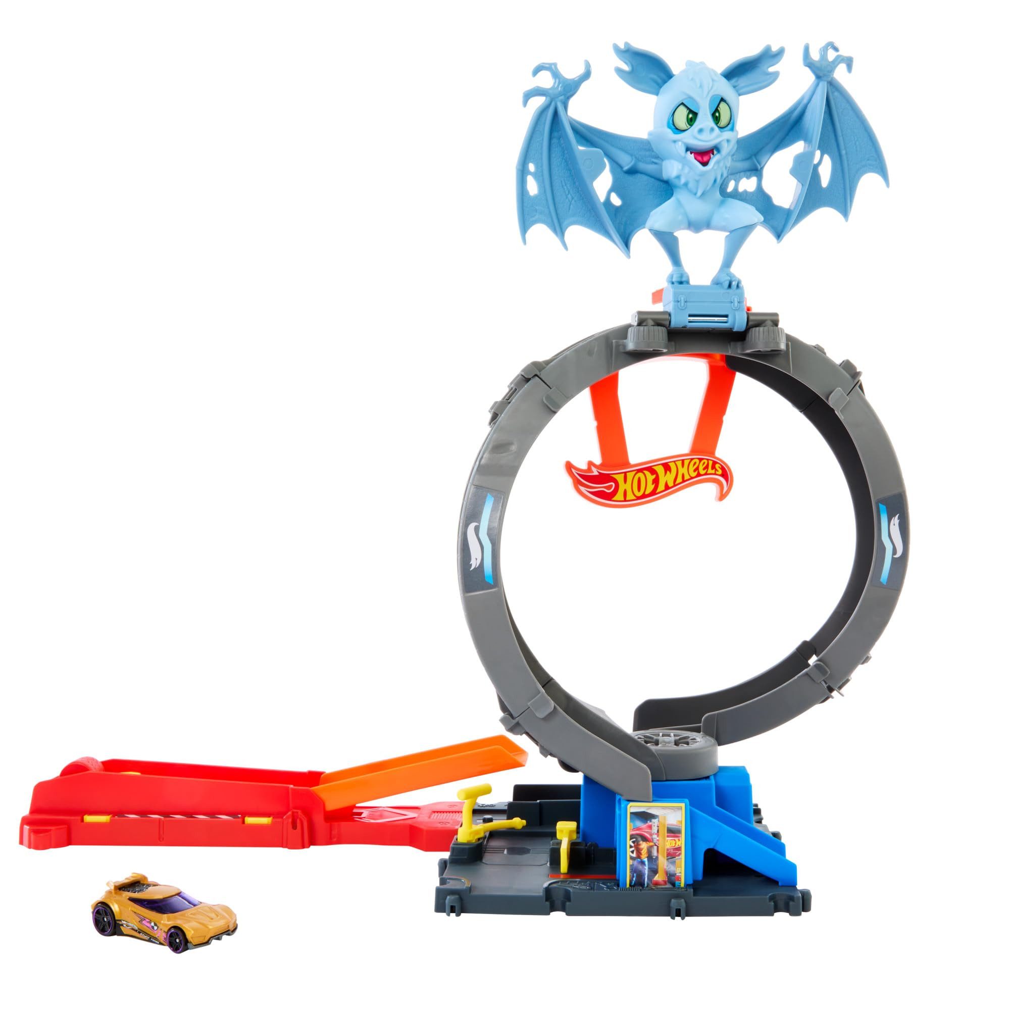 Mattel® Modellauto City Angriff der Fledermaus Trackset, Hot Wheels Spielset