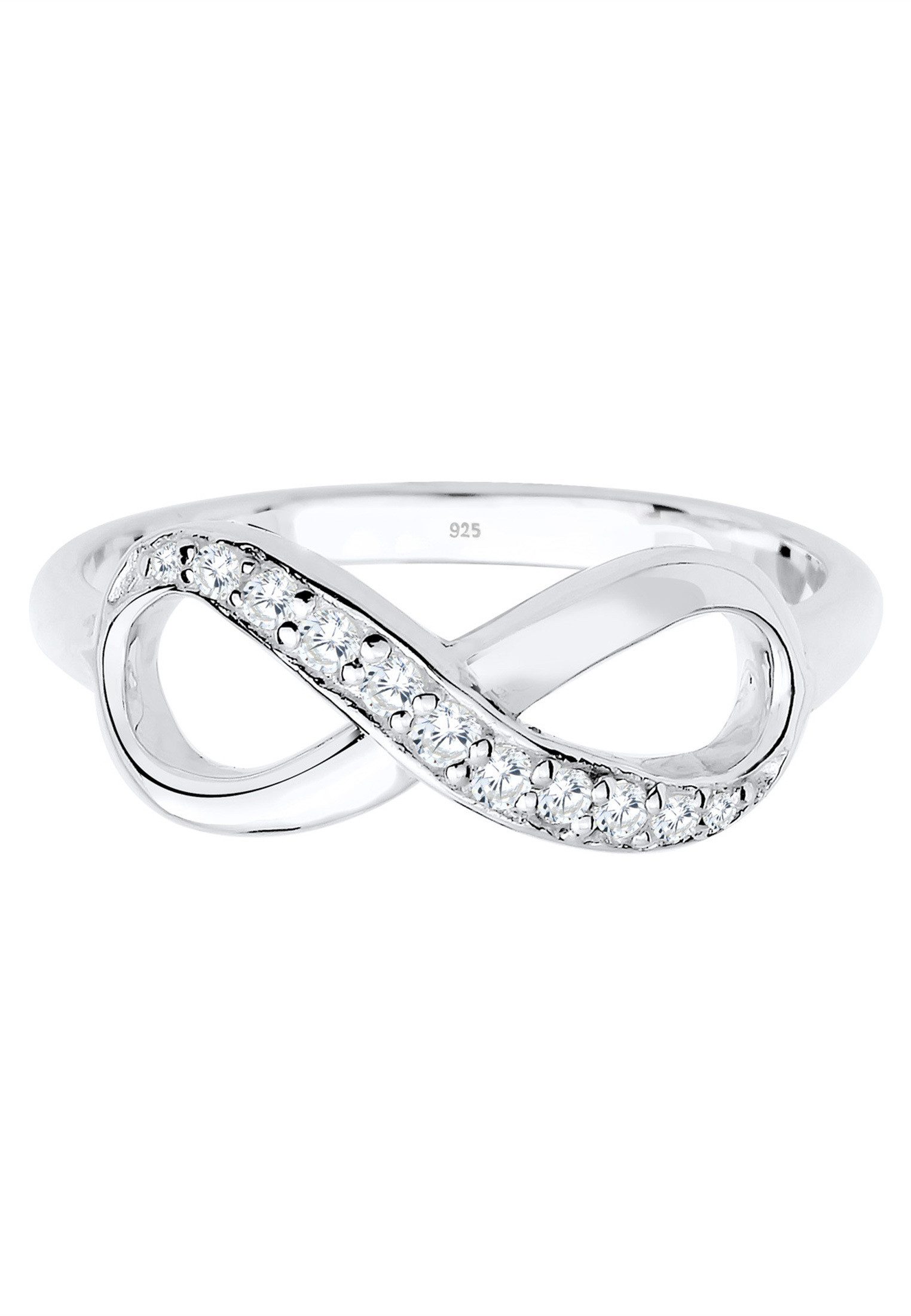 Elli Fingerring Infinity Zirkonia Eye Catcher 925 Sterling Silber, Infinity günstig online kaufen