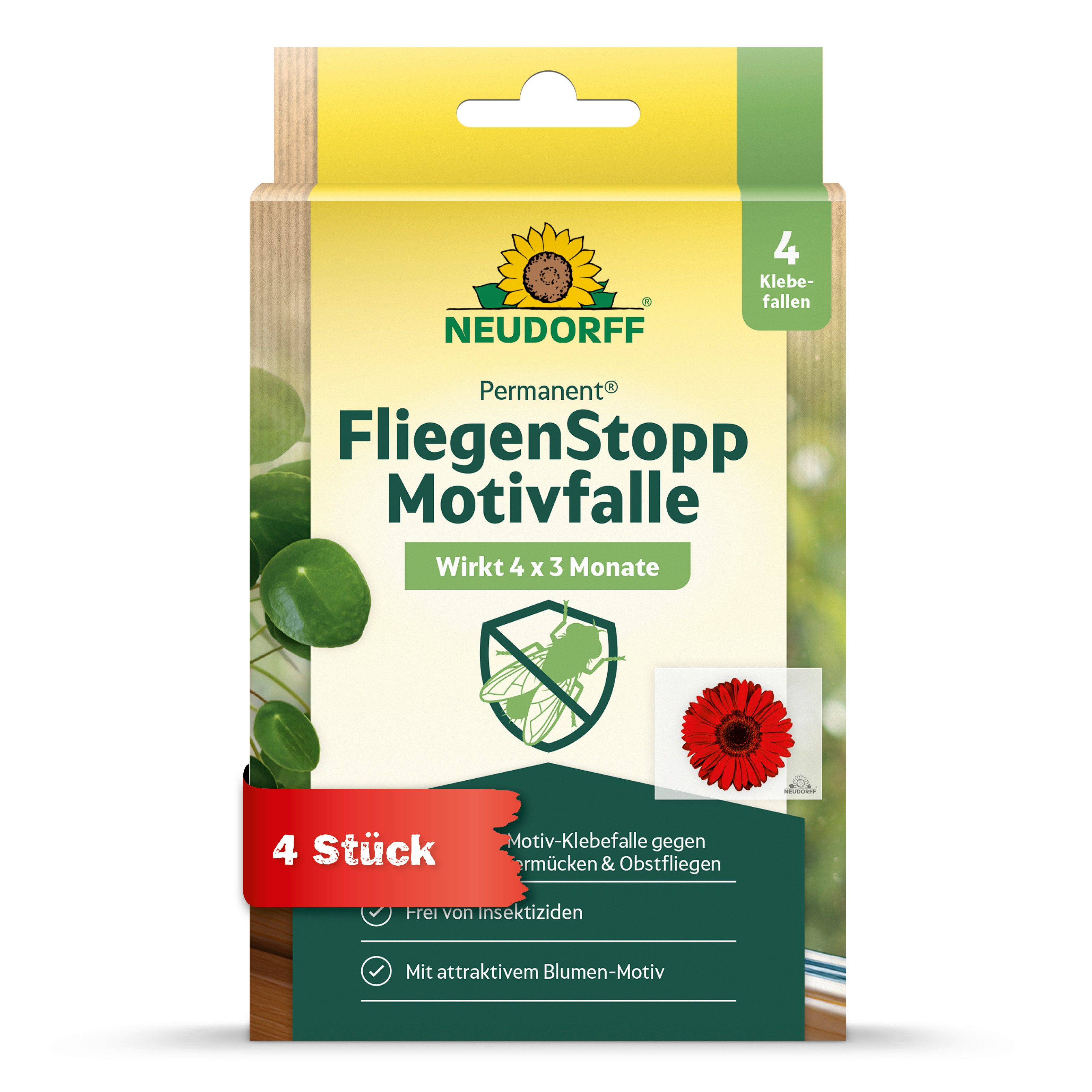 Neudorff Klebefalle Permanent FliegenStopp 4 St.