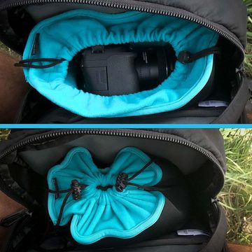 Lens-Aid Kameratasche Neopren Kamerabeutel mit Fütterung zum Schutz der Kamera-Ausrüstung, Kamerazubehör für Rucksack und Handtasche als Einschlagtuch-Ersatz.