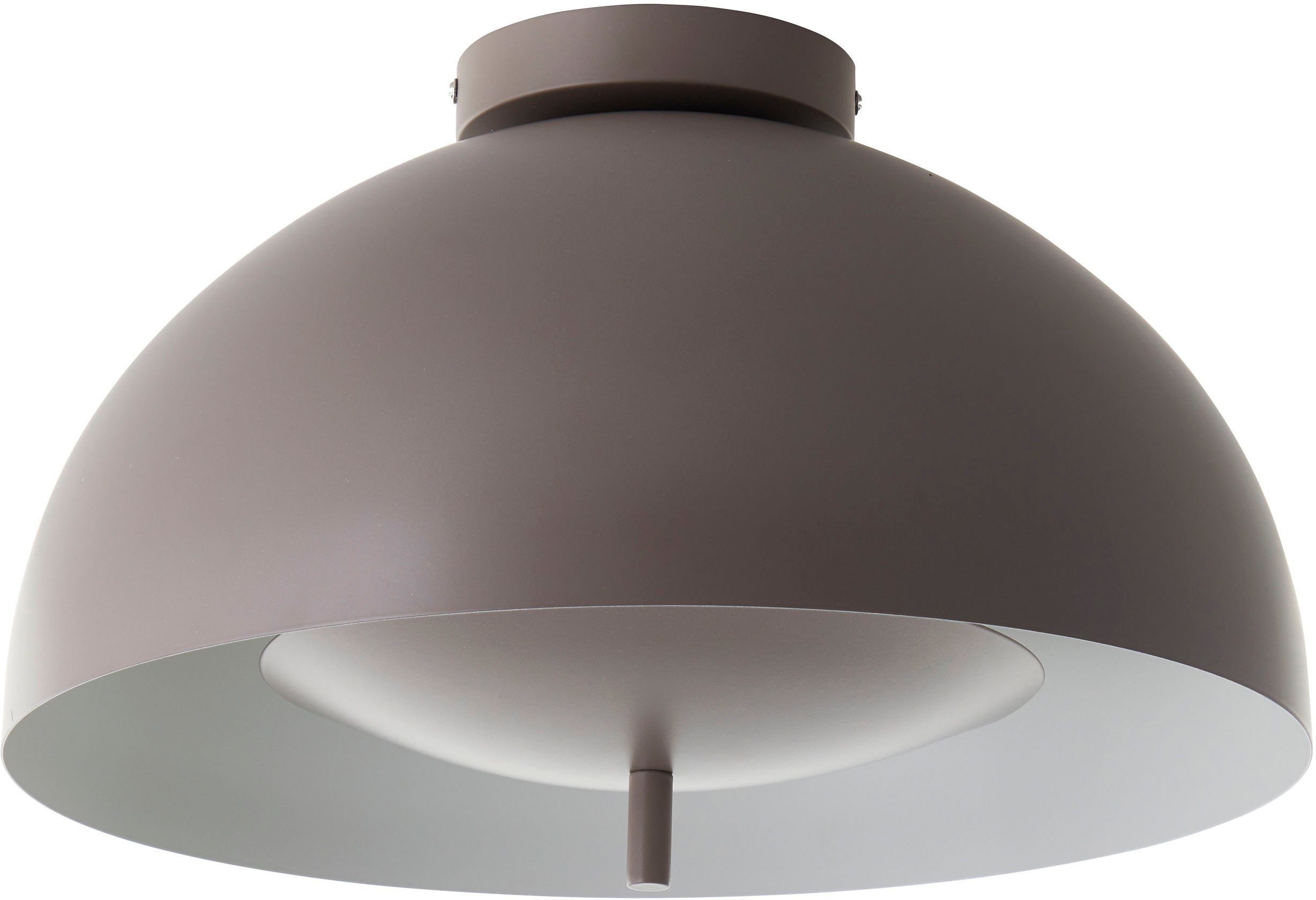 LeGer Home by Lena Gercke Deckenleuchte Linnea, ohne Leuchtmittel, Pilzleuchte, Deckenlampe Durchmesser 40 cm taupe