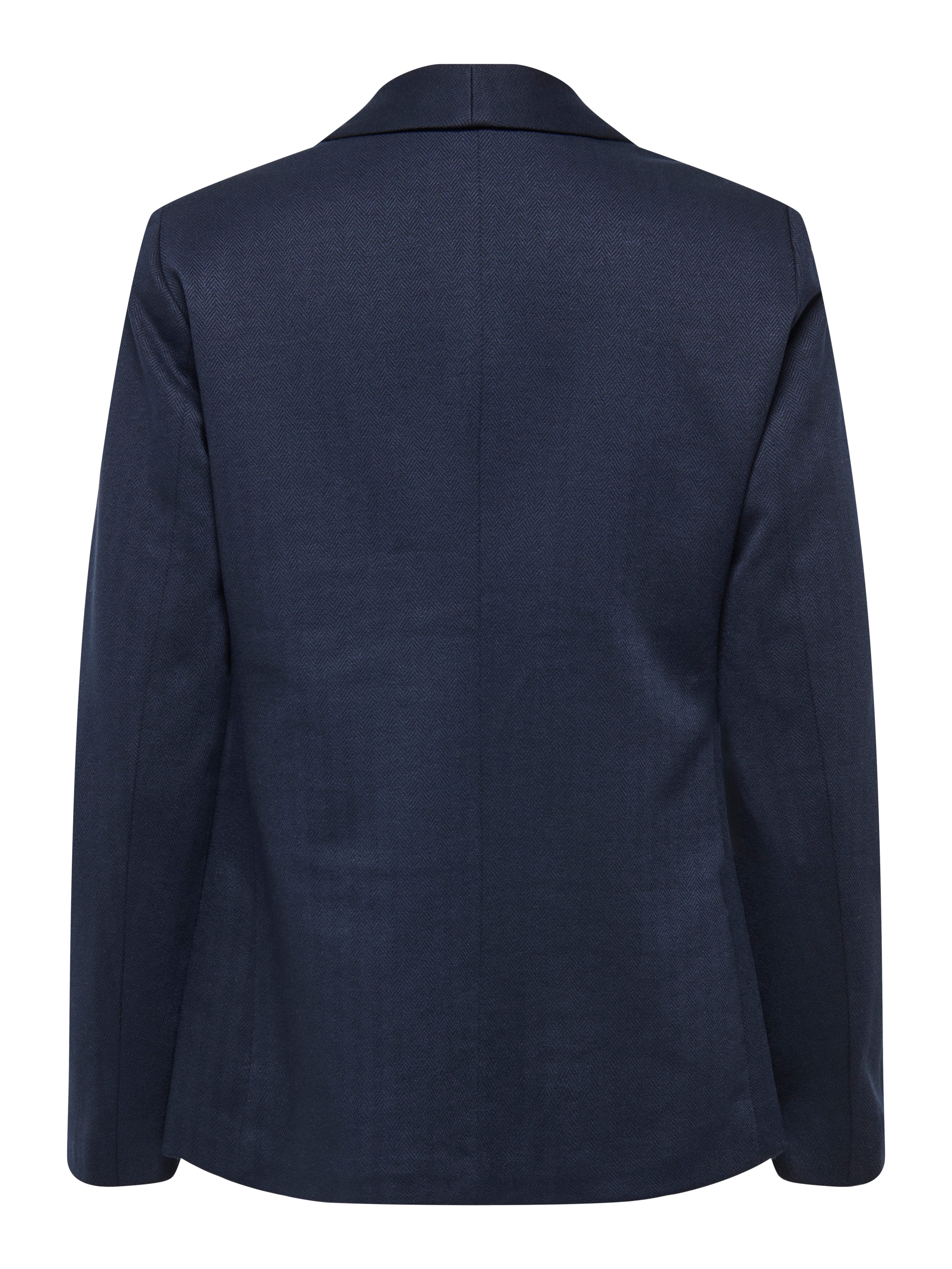 ONLY Longblazer ONLESKA-ADDY LIFE L/S HB BLAZER CC TLR mit Reverskragen, verschlusslose Form, Fischgratmuster