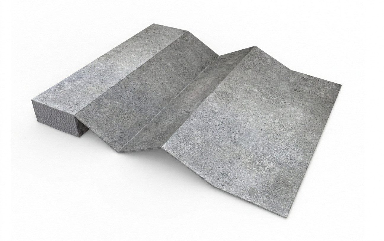 IKHEMalarka Wandpaneel Betonoptik XXL, 1,38 m², 274 x 50 cm, Faltbares Styropor Schaum - Wand, BxL: 5x274 cm, 1,38 qm, (1,38 m², 1,38 m), Sichtbeton Wandverkleidung, Nahtlose Optik / 5mm stärke