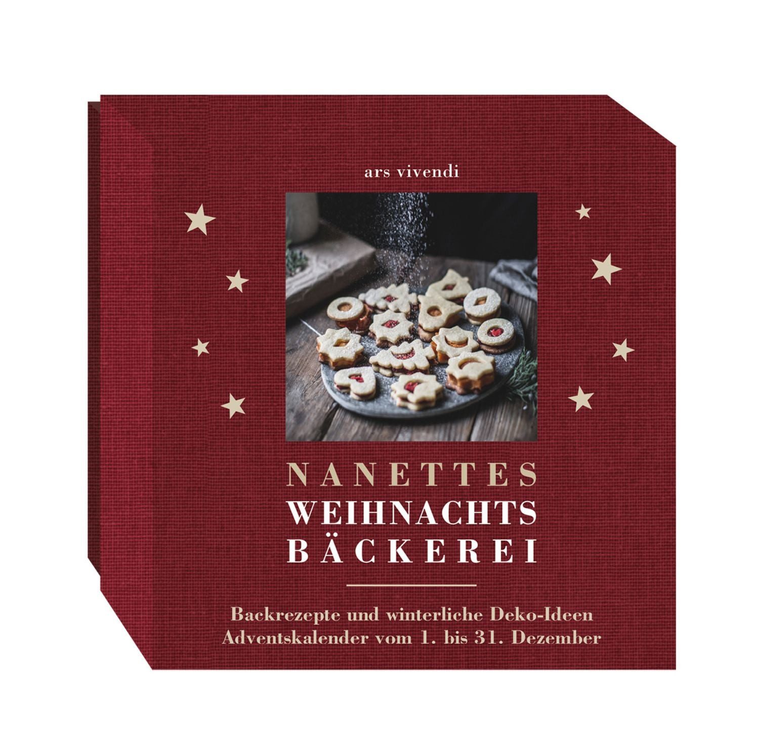 ars vivendi Wandkalender Adventskalender Nanettes Weihnachtsbäckerei