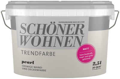 SCHÖNER WOHNEN-Kollektion Wand- und Deckenfarbe »Trendfarbe Pearl, matt«