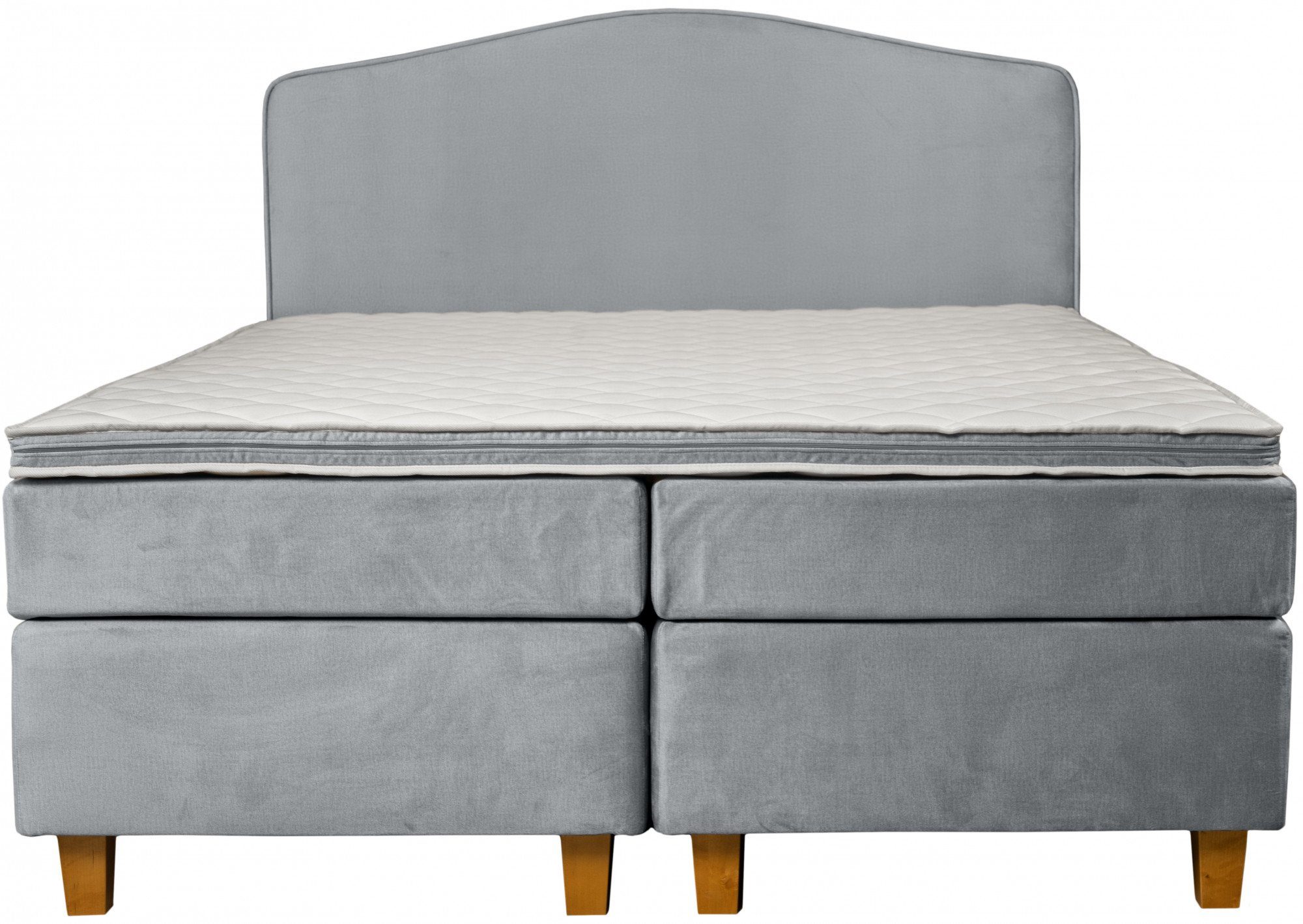 INOSIGN Boxspringbett Jalma, Füße aus massiver Birke ; Inkl. Topper