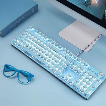 LexonElec LED-Hintergrundbeleuchtung Tastatur- und Maus-Set, mit Klassisches Design, Beleuchtung, Robustheit, und Vielseitigkeit