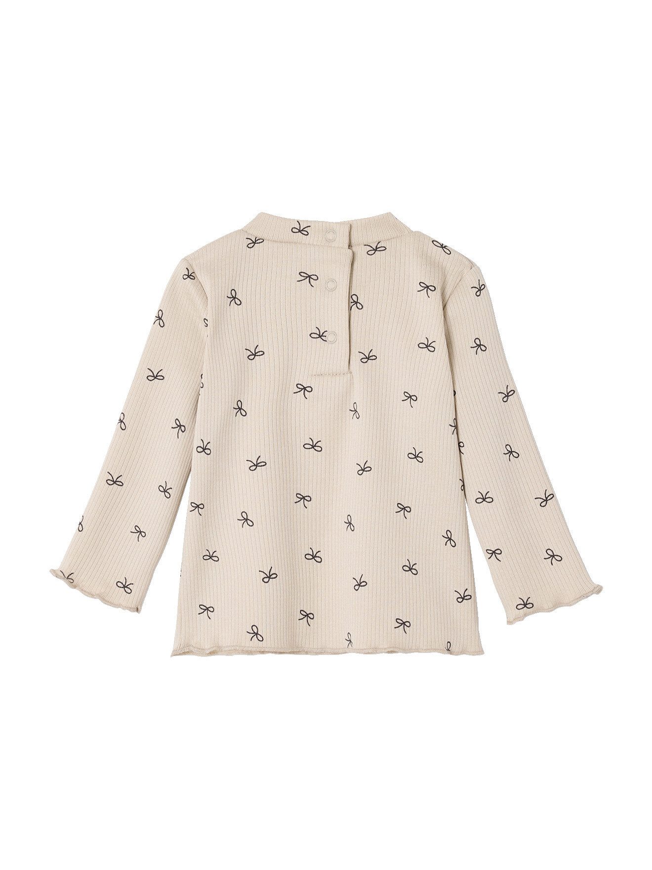 vertbaudet Langarmhemd Baby Shirt mit Blumenmuster
