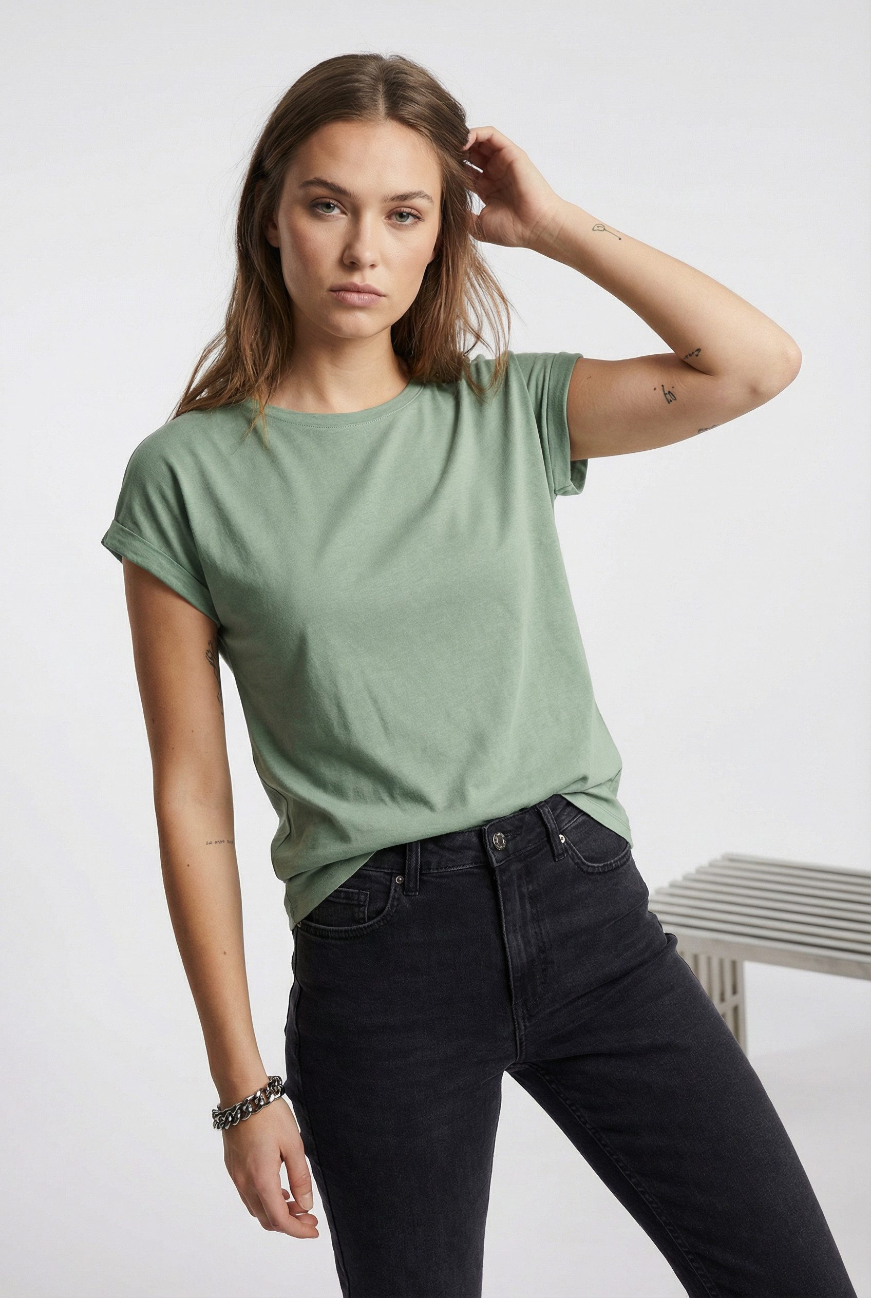 Vila Rundhalsshirt VIDREAMERS NEW PURE T-SHIRT/SU-NOOS Basic Damen-T-Shirt günstig online kaufen