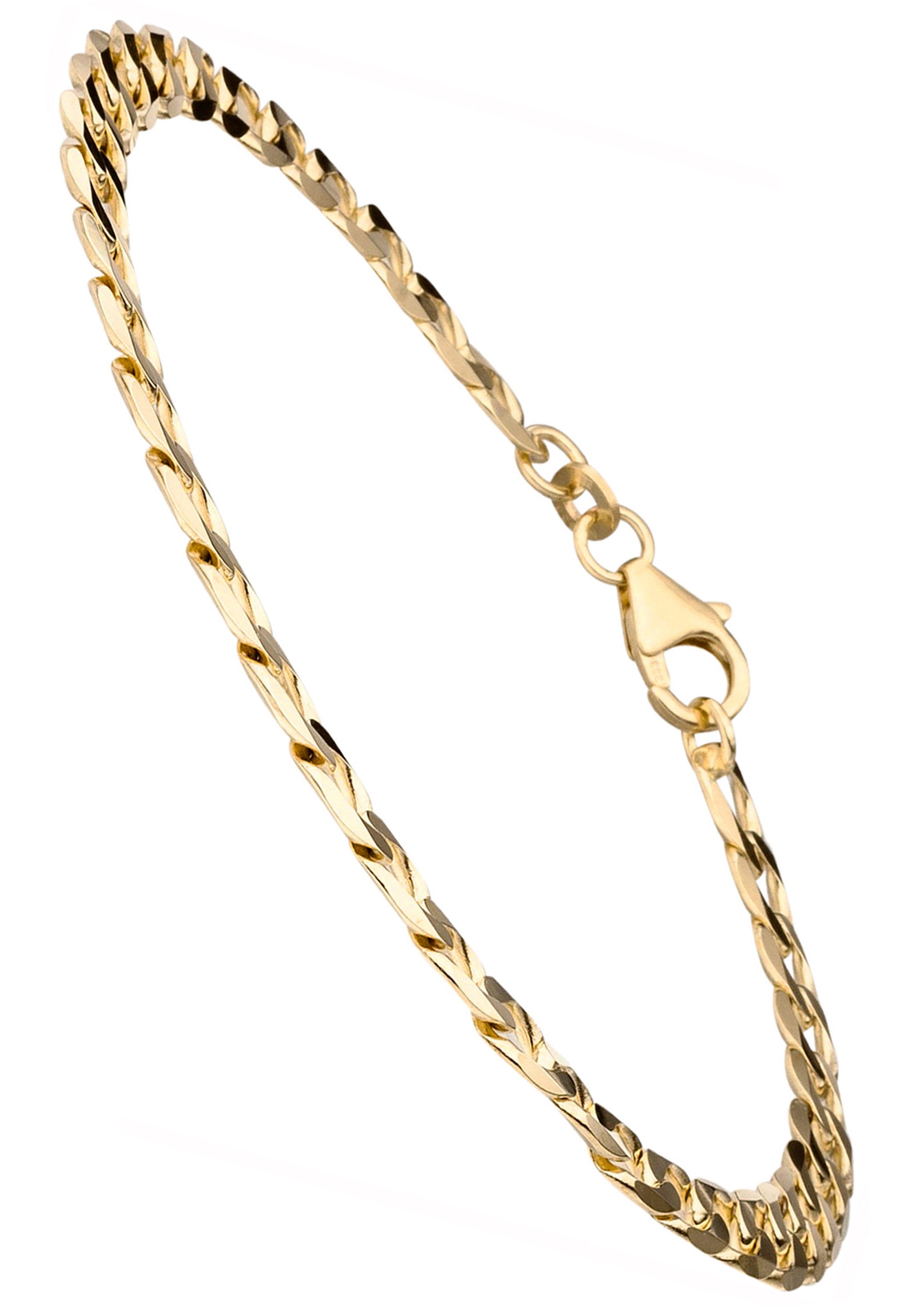 JOBO Panzerarmband Armband Panzer 5,7 mm, 8 Karat 333 Gold