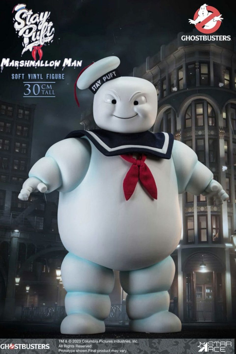 Star Ace Toys Sammelfigur Ghostbusters Stay Puft Marshmallow Man 30 cm Soft Vinyl Statue Deluxe