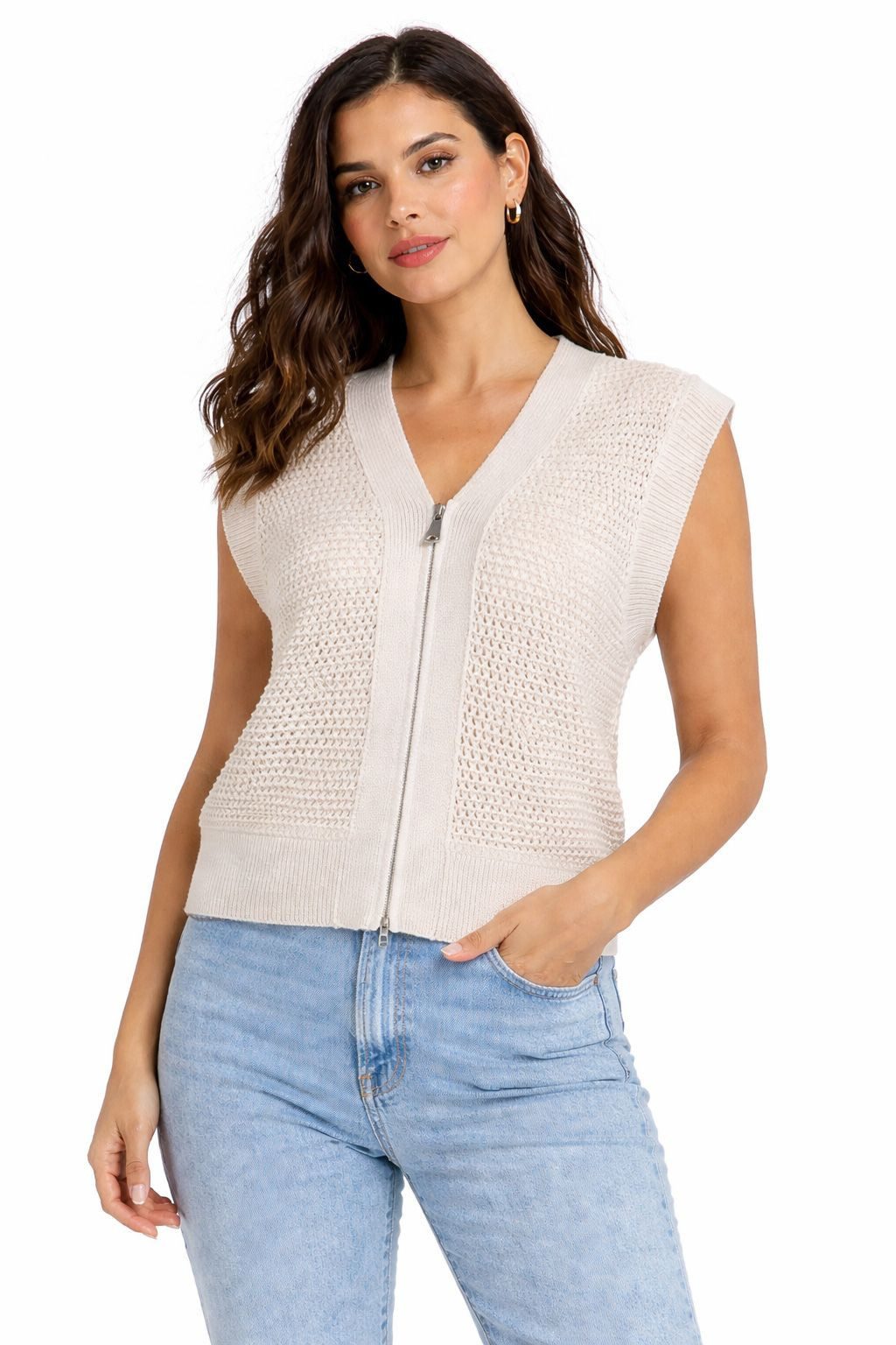 YAYA Cardigan Grobmaschiger Cardigan