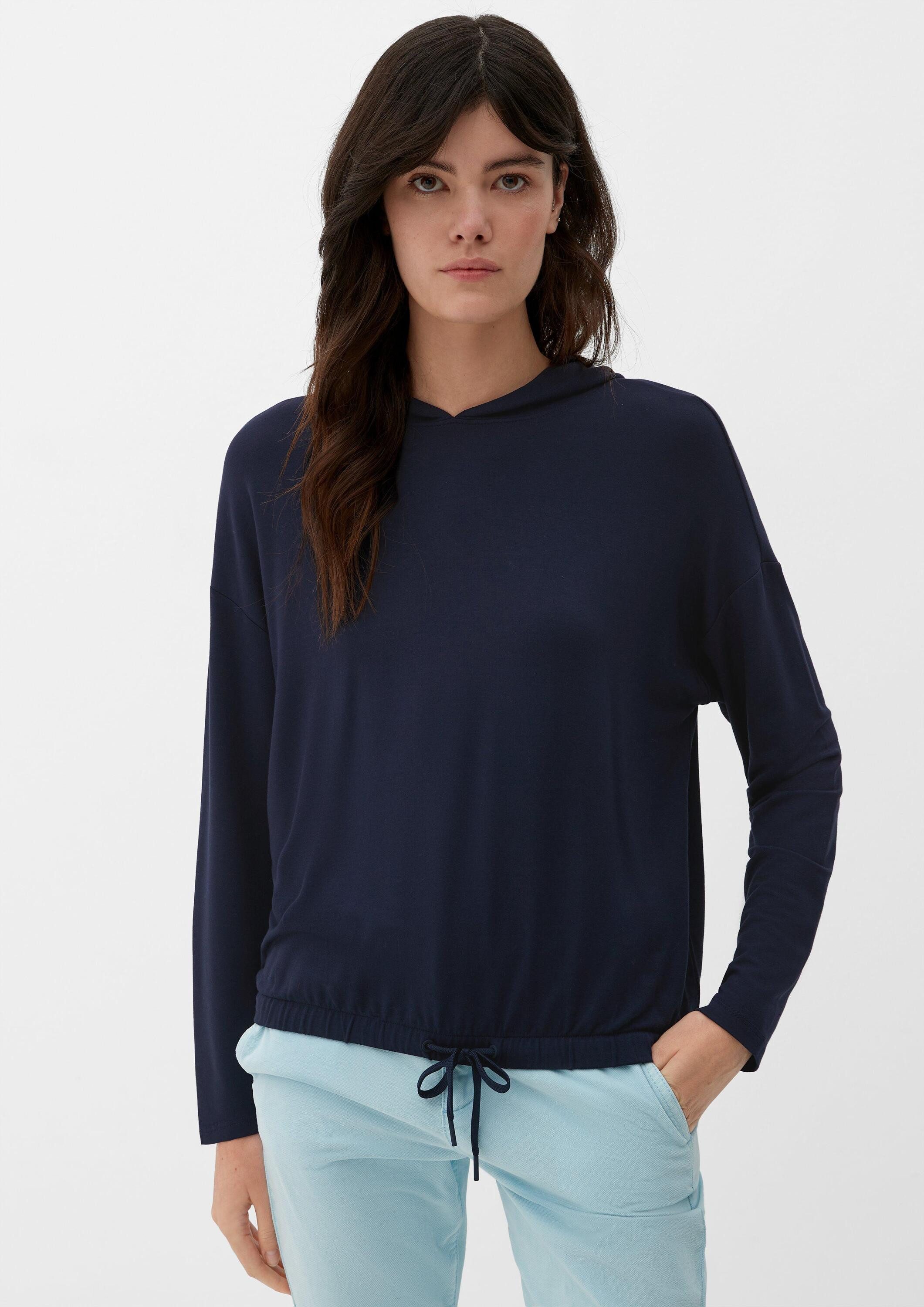 s.Oliver Langarmshirt T-Shirt Sweatshirt mit Kapuze günstig online kaufen