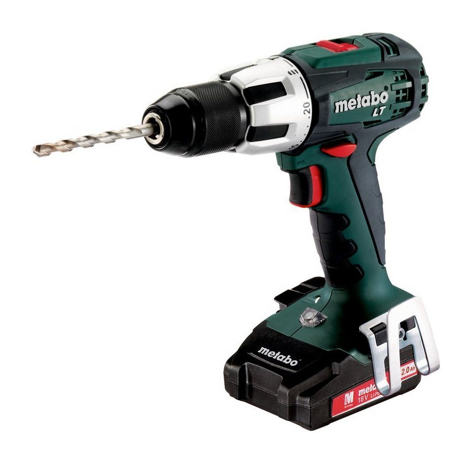 metabo Akku-Schlagbohrschrauber SB 18 LT Compact, 18 V, Akku-Schlagbohrmaschine 2 x 2 Ah Li-Ion im Kunststoffkoffer