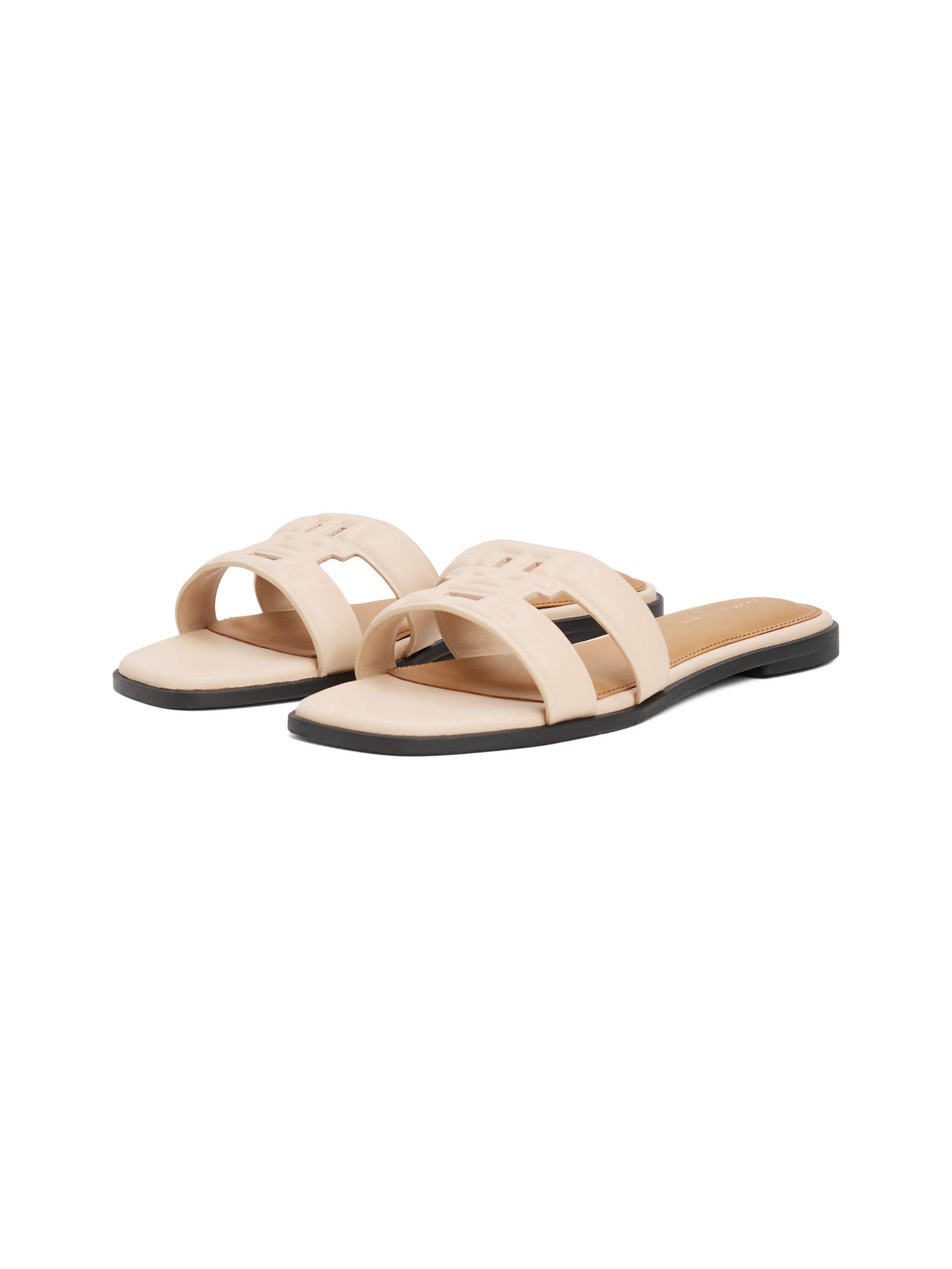 Tommy Hilfiger TH LOGO STRAP MULE Pantolette, Bequemschuh, Sommerschuh, Flats mit TH-Logo