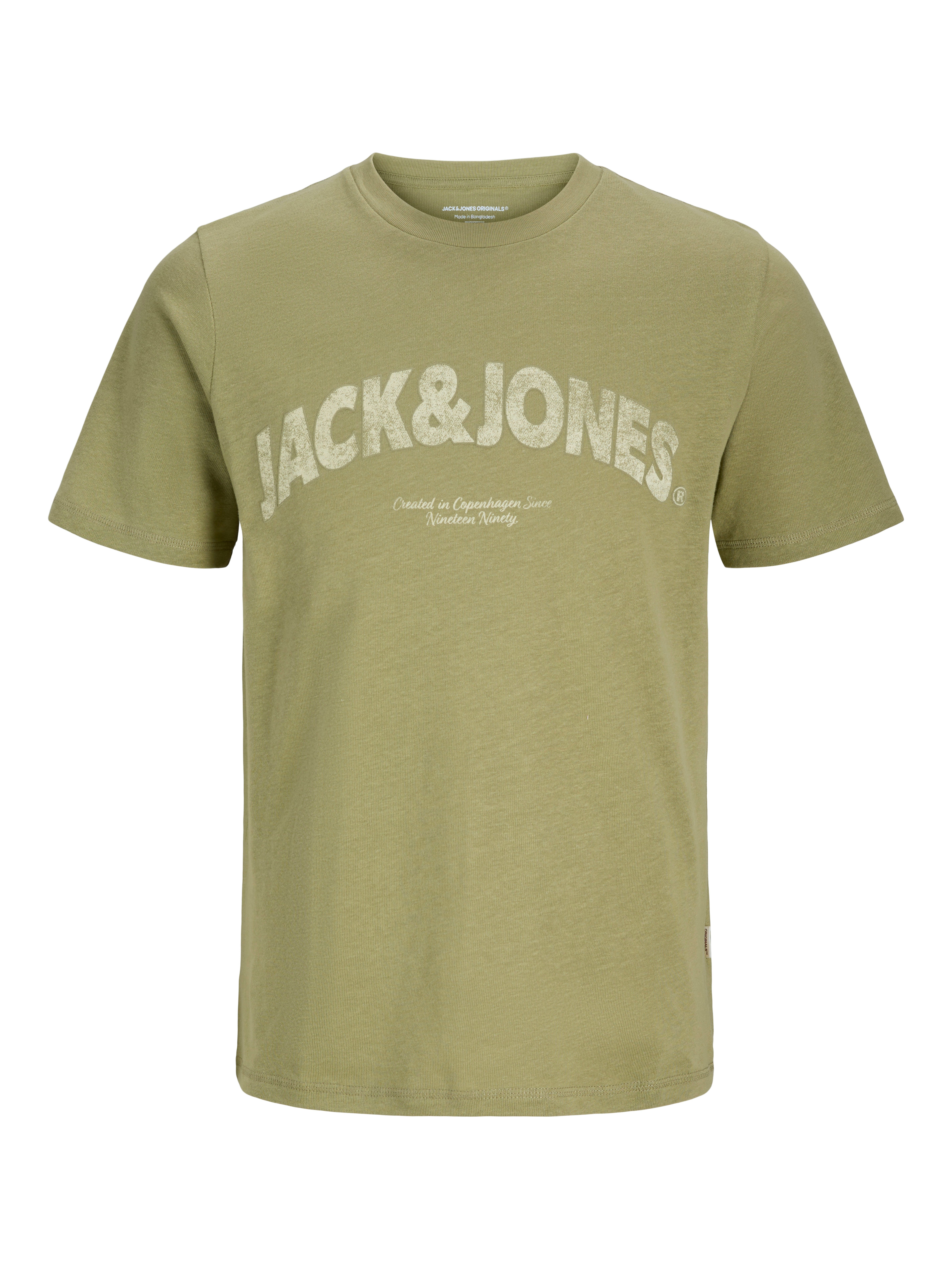 Jack & Jones PlusSize Print-Shirt JORALMERIA BOLD BRANDING TEE SS CN PLS mit Logo Print
