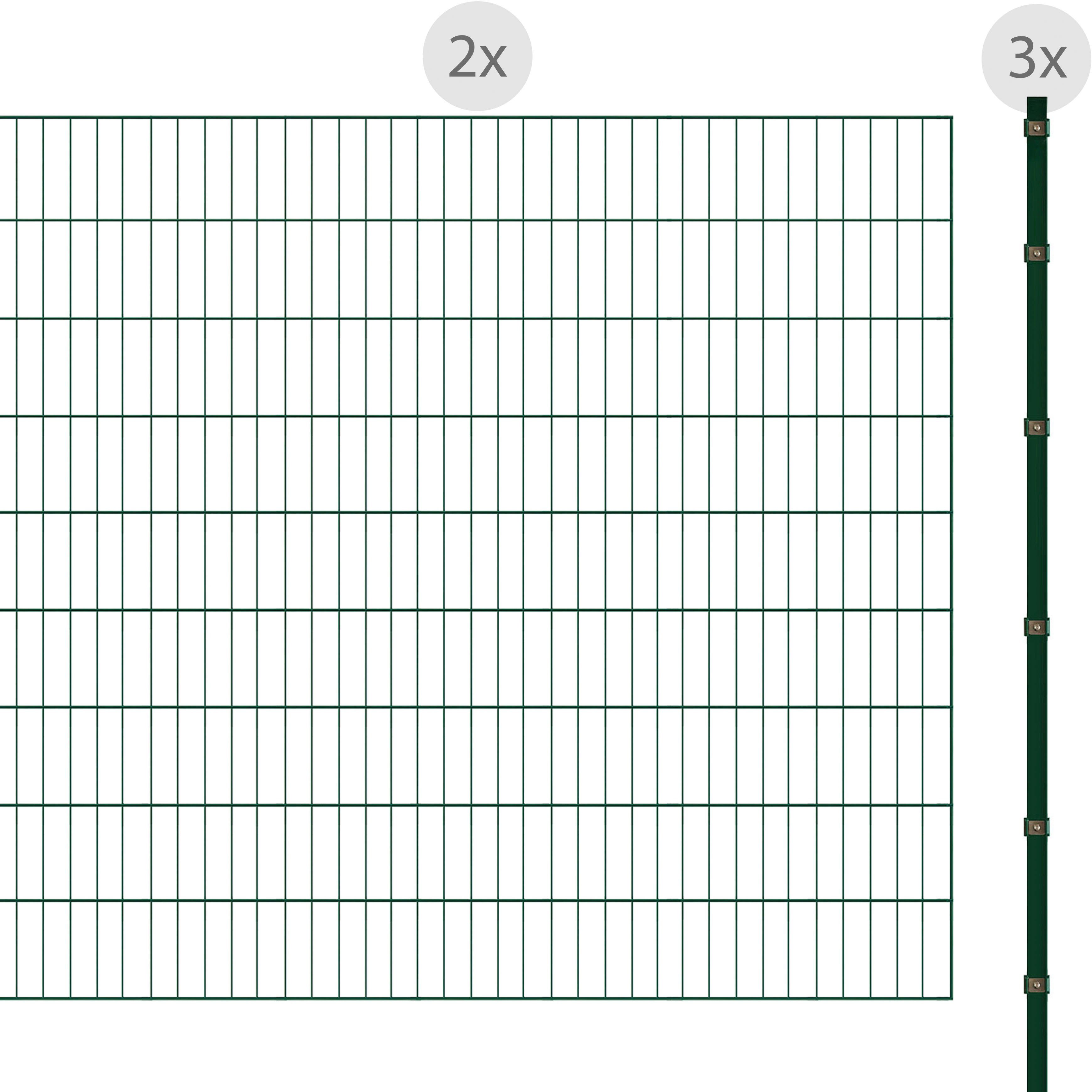 Arvotec Einstabmattenzaun 814 915, (Set), 180 cm hoch, 2 Matten für 4