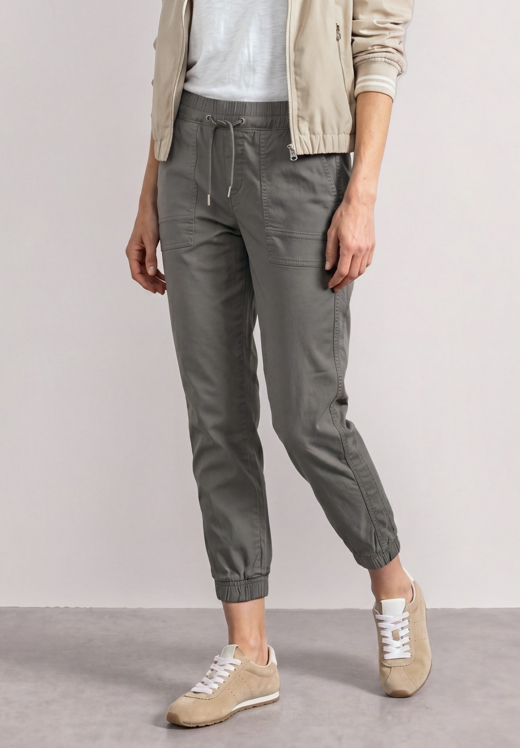 STREET ONE Jogger Pants aus Baumwolle mit Stretchanteil