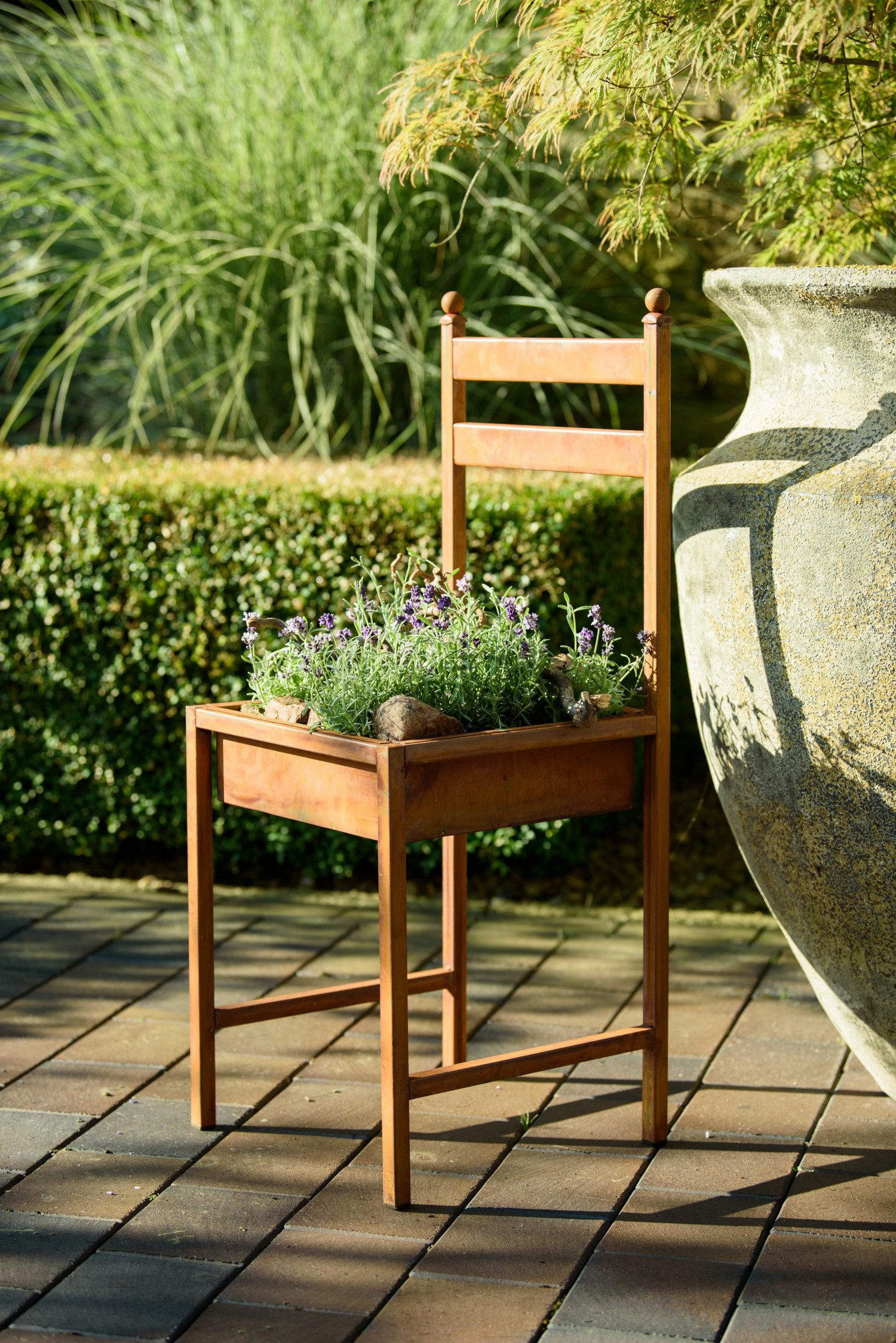 Blümelhuber Gartenstecker -Edelrostdeko Stuhl (1-St) wetterfest günstig online kaufen