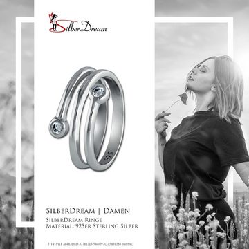 SilberDream Silberring SilberDream Ring 925er Silber Gr. 54 (Fingerring), Damen Ring Dream, 54 (17,2) aus 925er Sterling Silber, Farbe: silber