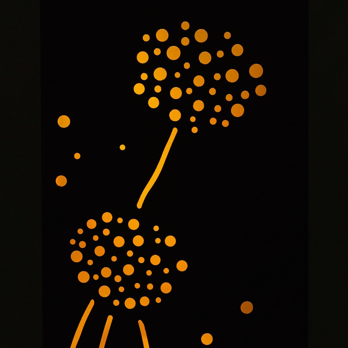 Dekosäule Pflanzschale Außen Rost-Optik Pusteblume, Säule Hoberg 72cm LED Deko Beleuchtung