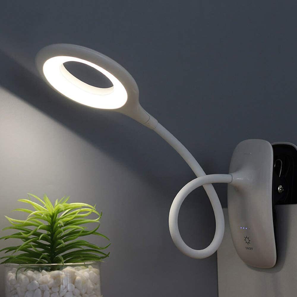 3 Klemme, Buchlampe 16 GelldG mit Helligkeiten, -kaltweiß, LED Leselampe Deckenlampe warmweiß LEDs, LED Leselampe