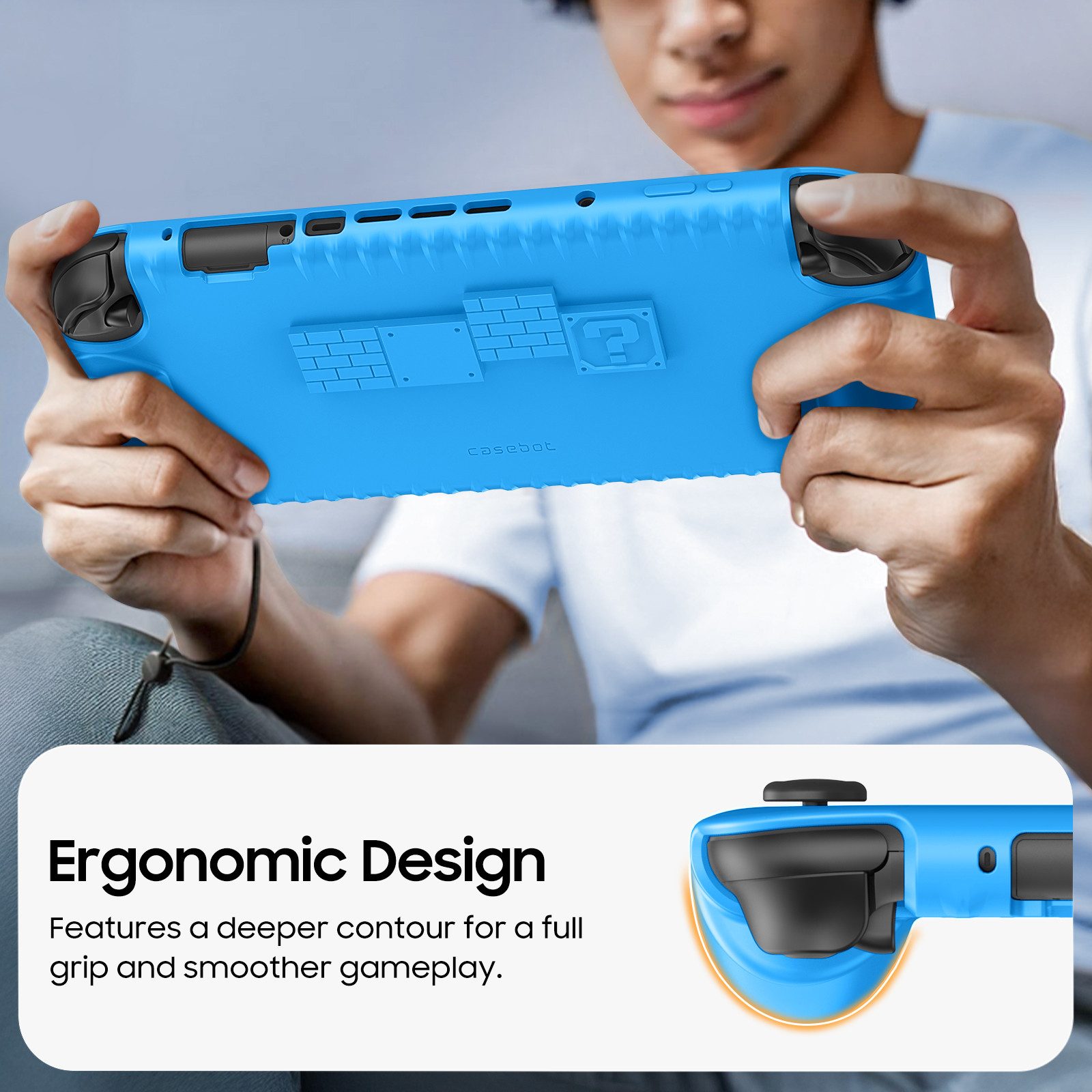 Fintie Nintendo-Schutzhülle für Nintendo Switch 2 (2025) mit Spielkartenfächern – Weiches Silikon Nintendo Switch 2 (2025), [rutschfest] Stoßfest Hülle-Ergonomische Griffhülle für Switch 2 7.9''