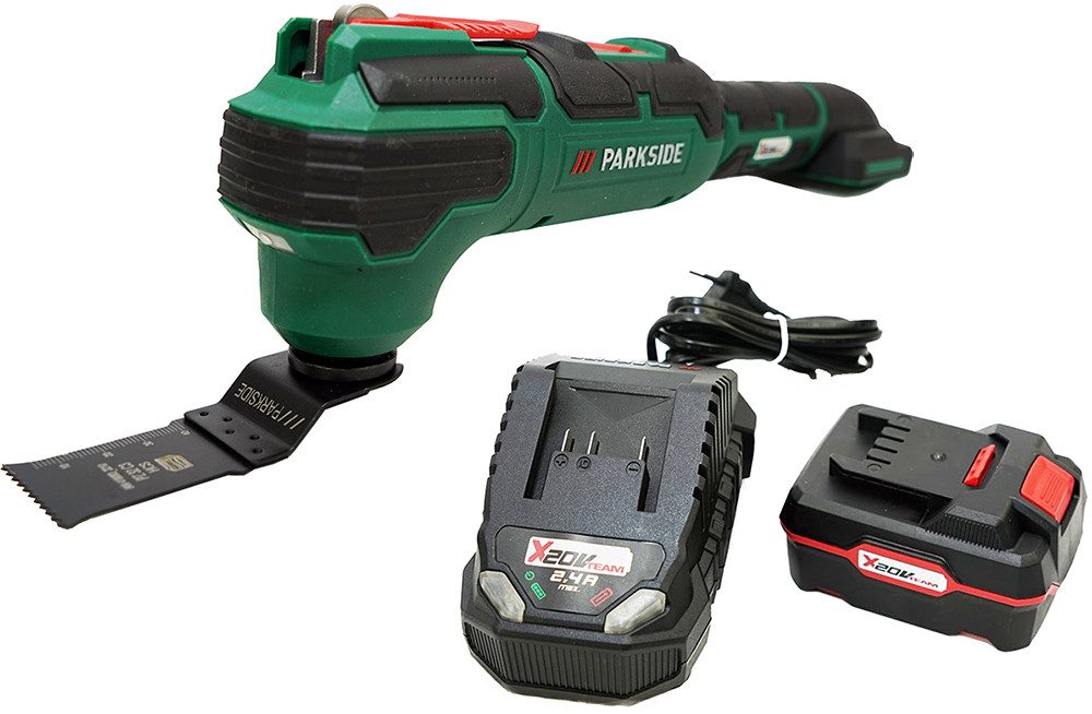 Parkside Akku-Multifunktionswerkzeug 20V Schaber PAMFW 20-Li im Transportkoffer, 20 V, 20 V