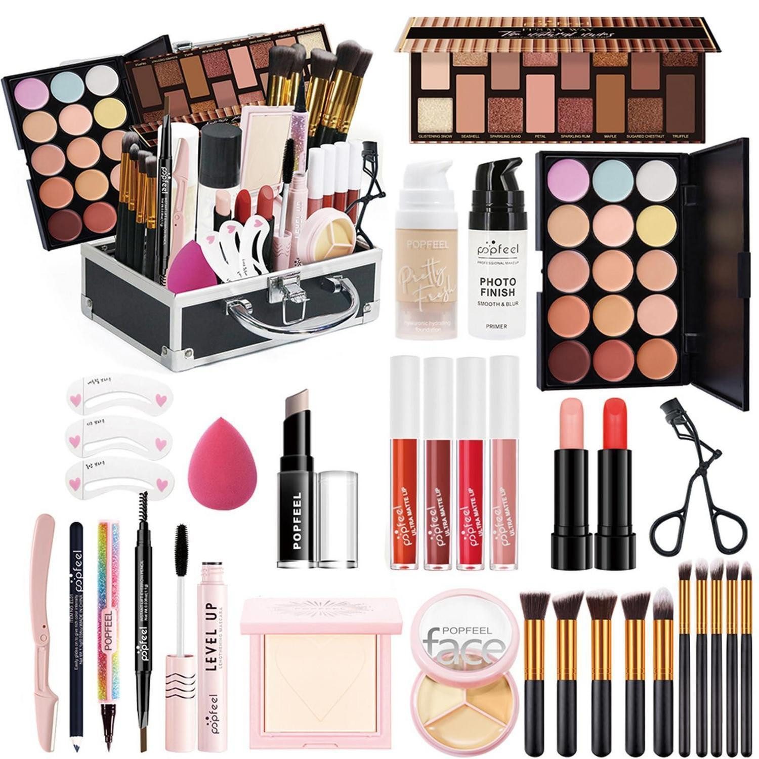 LuxusKollektion Schmink-Set Schminkkoffer Set Damen Multi-colored