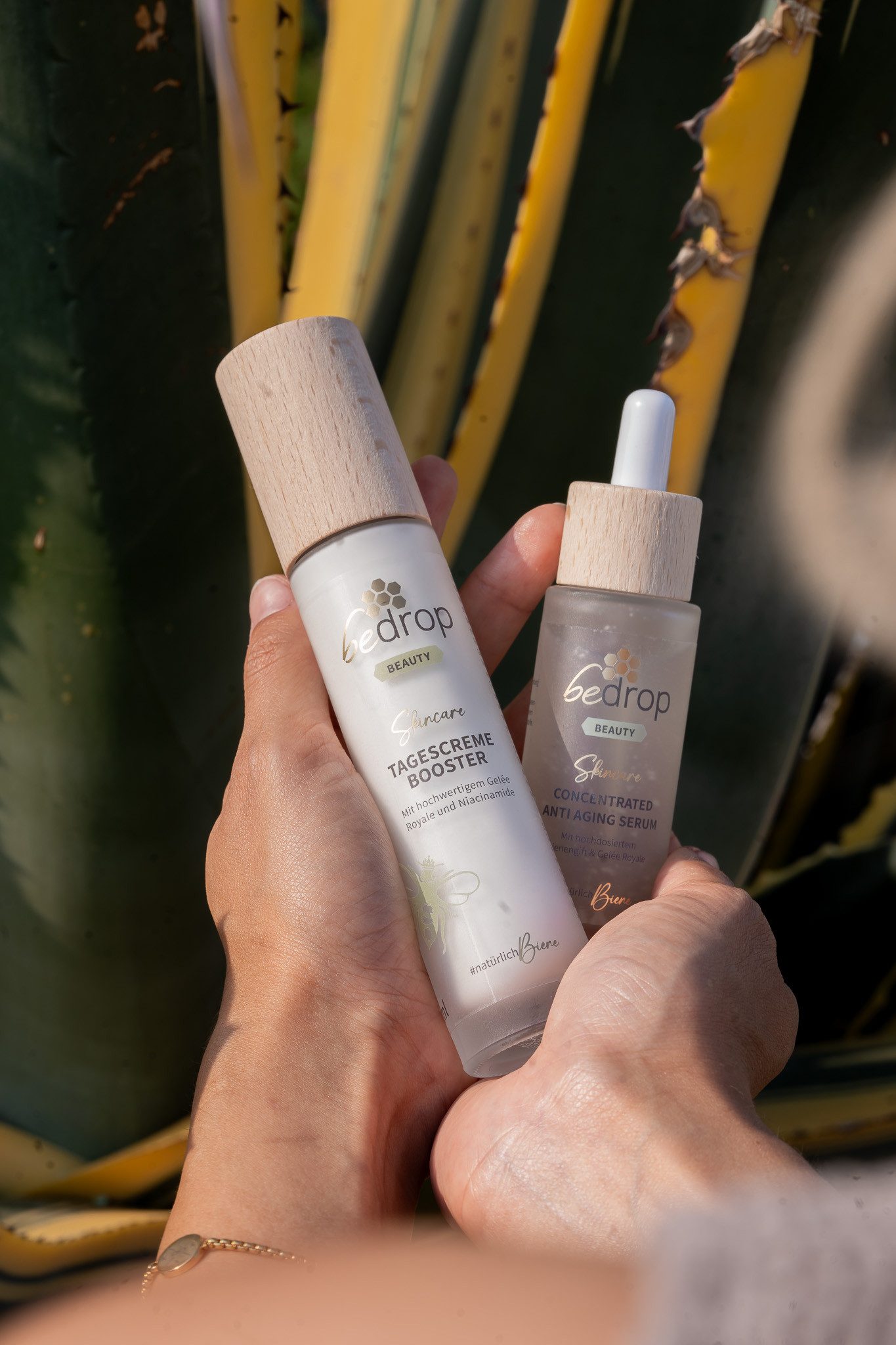 bedrop Hautpflege-Set Skin Care Set, CONCENTRATED Anti-Aging Serum & Tagescreme Booster, Bienenpower für natürliche Falten- und Gesichtspflege