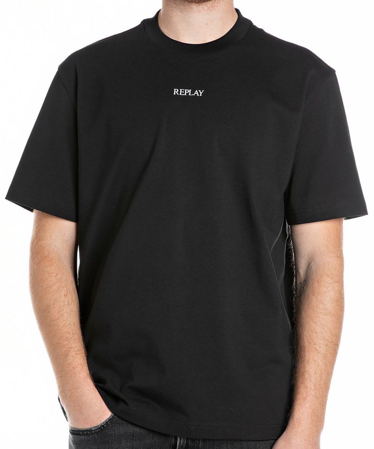 Replay Rundhalsshirt günstig online kaufen