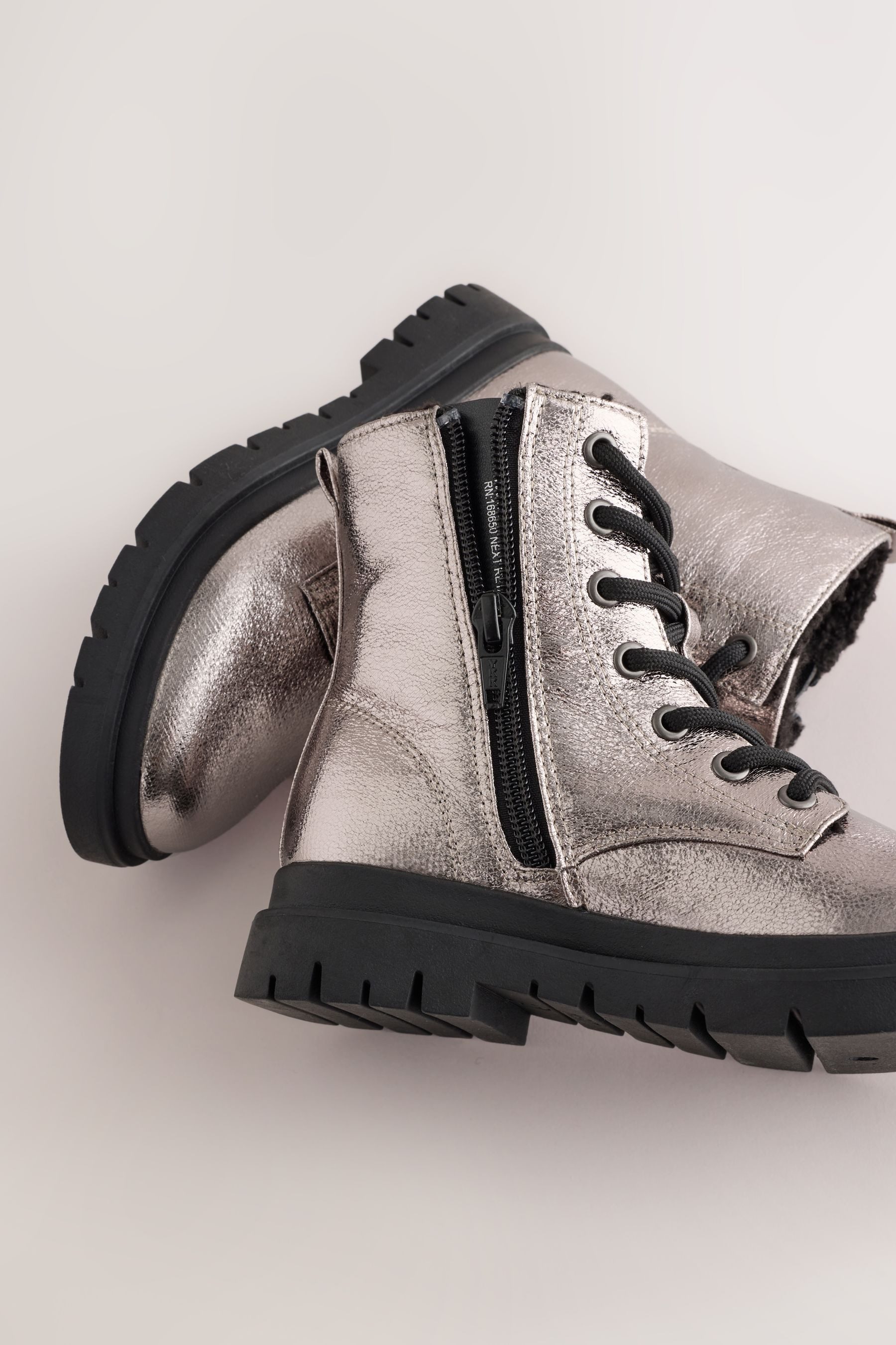 Next Warm gefütterte Schnürstiefel Schnürstiefel – Bild 5 von 5