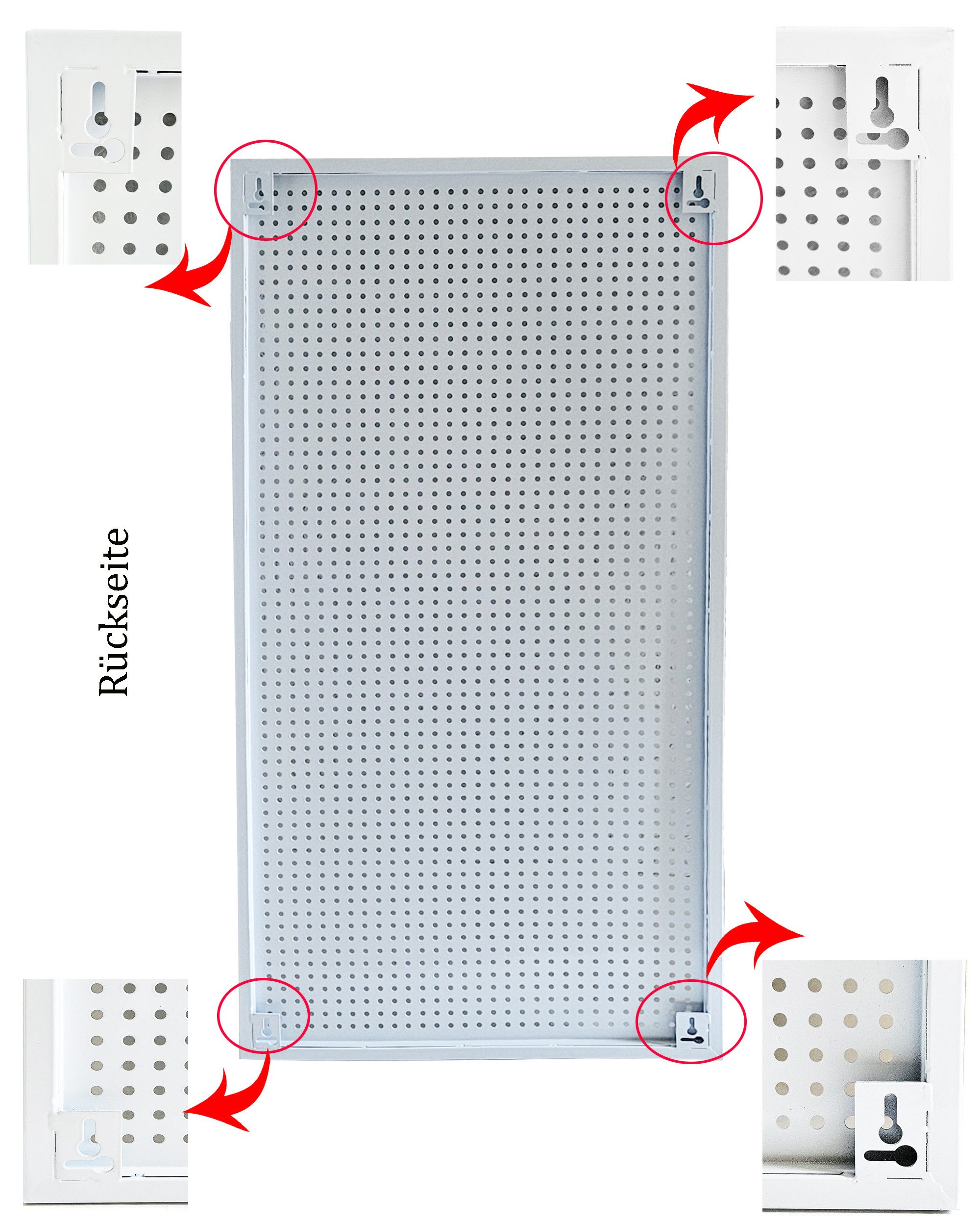 Yudu Lochwand-Ausstattung Verkaufsständer Warenständer aus Lochblech – zum Aufhängen
